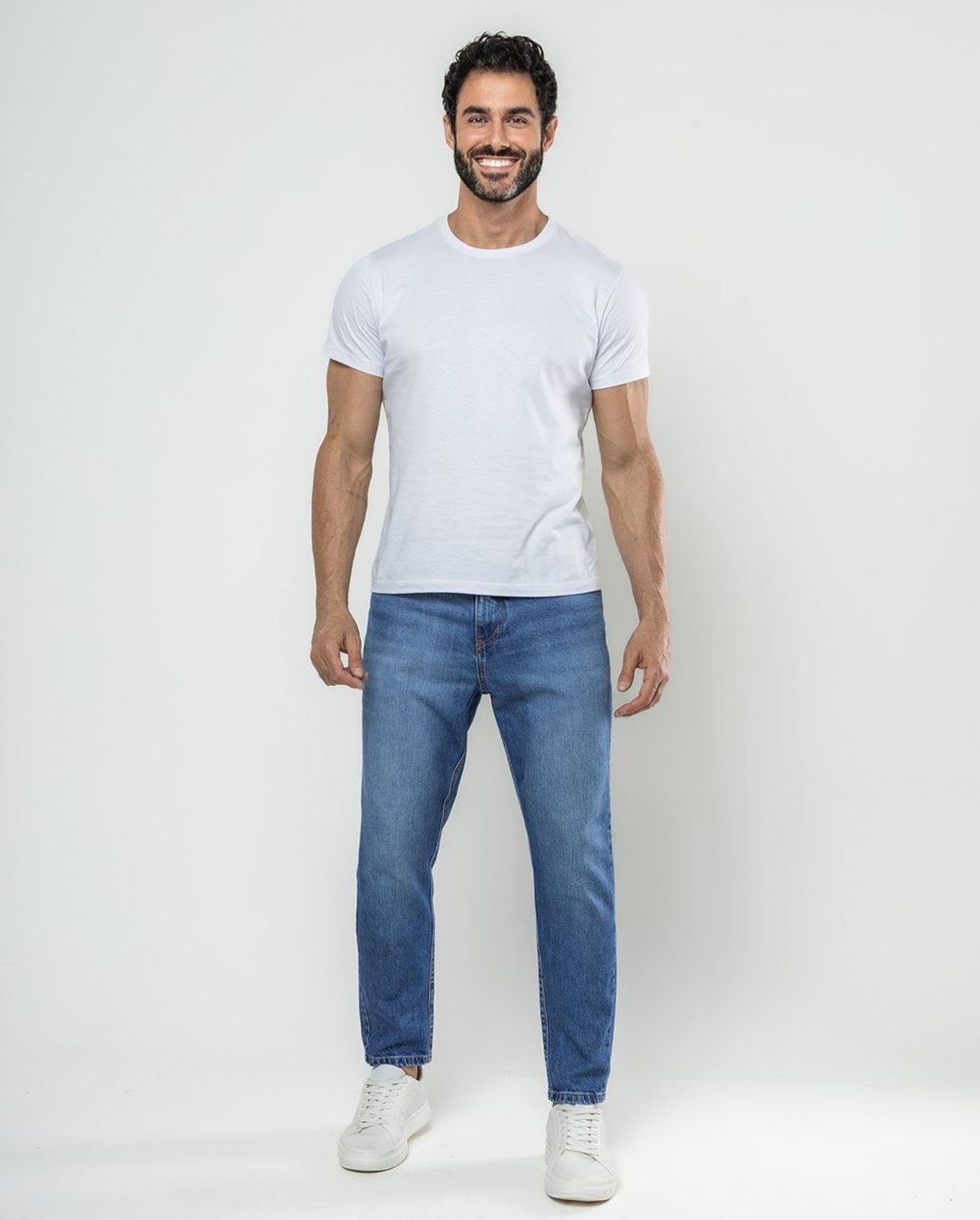 Imagem principal Calça Slim Fit Masculina Premium Cano Curto 24645 Sky Consciência jeans