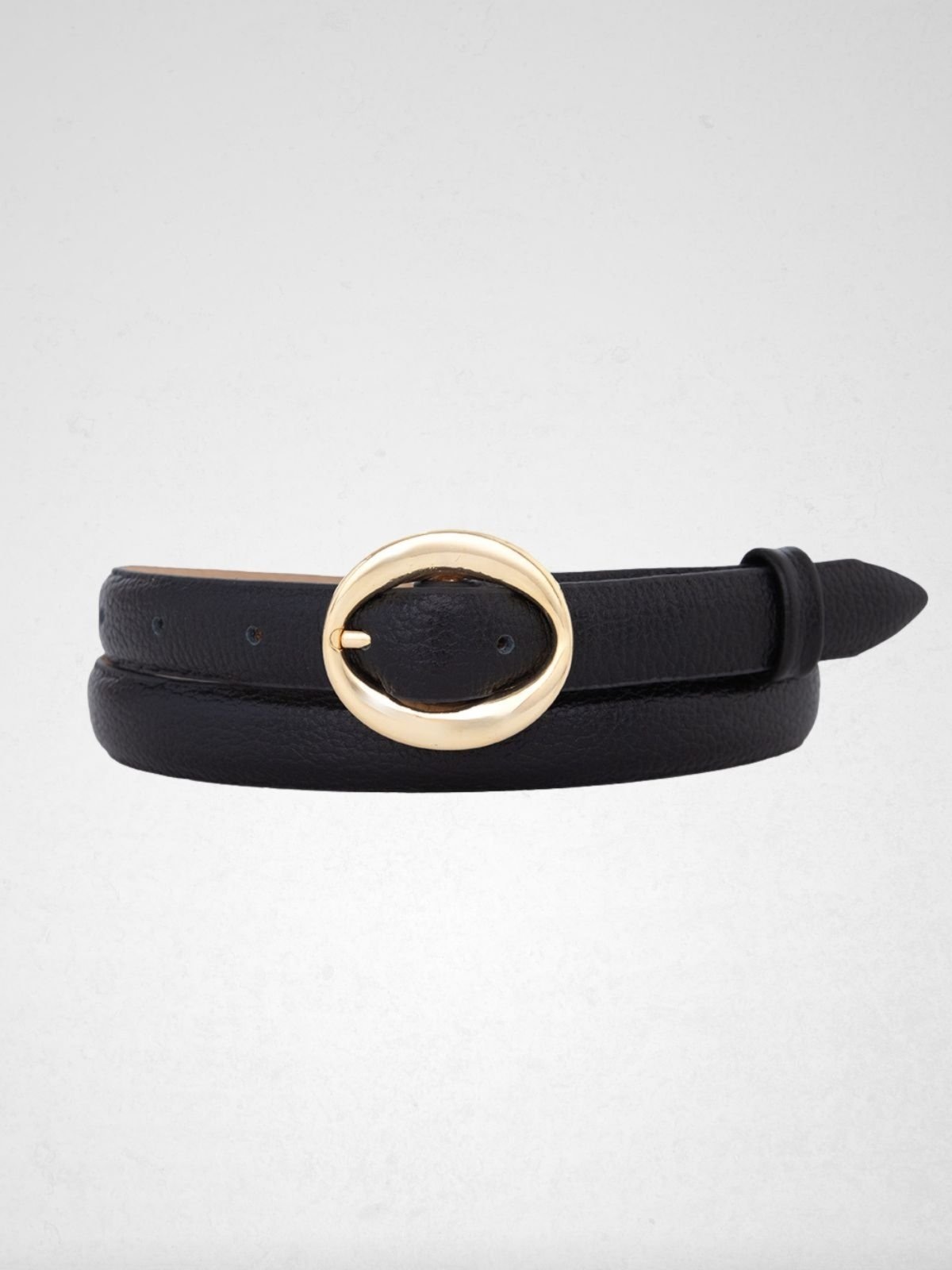 Imagem principal Cinto Via Lessa Windsor Fivela Dourada em Couro Via Lessa preto