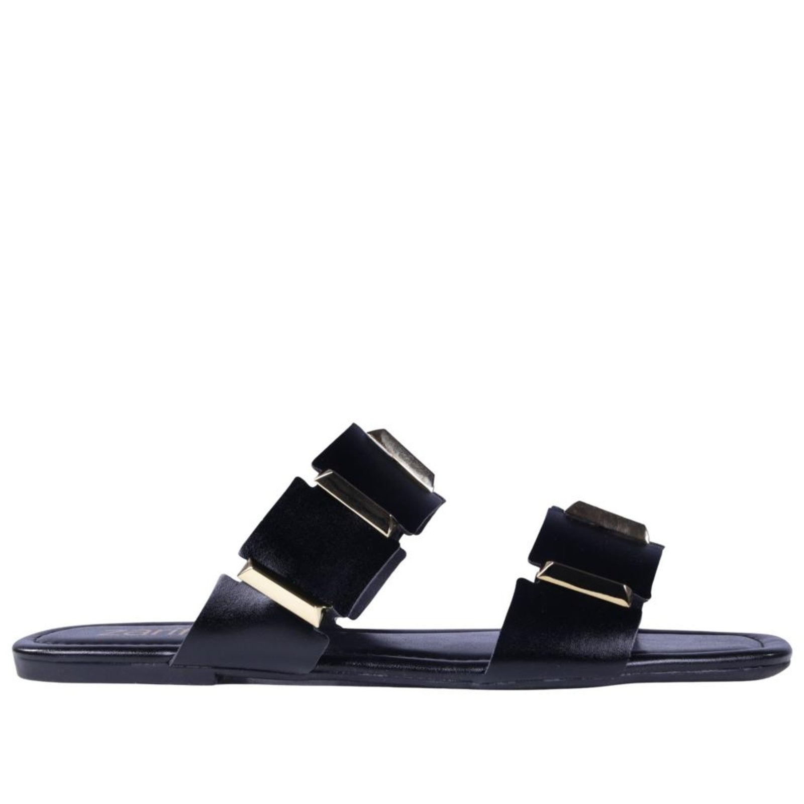 Imagem principal Sandália Rasteira Feminina Zariff 1552039252 Preto/Ouro Zariff incolor