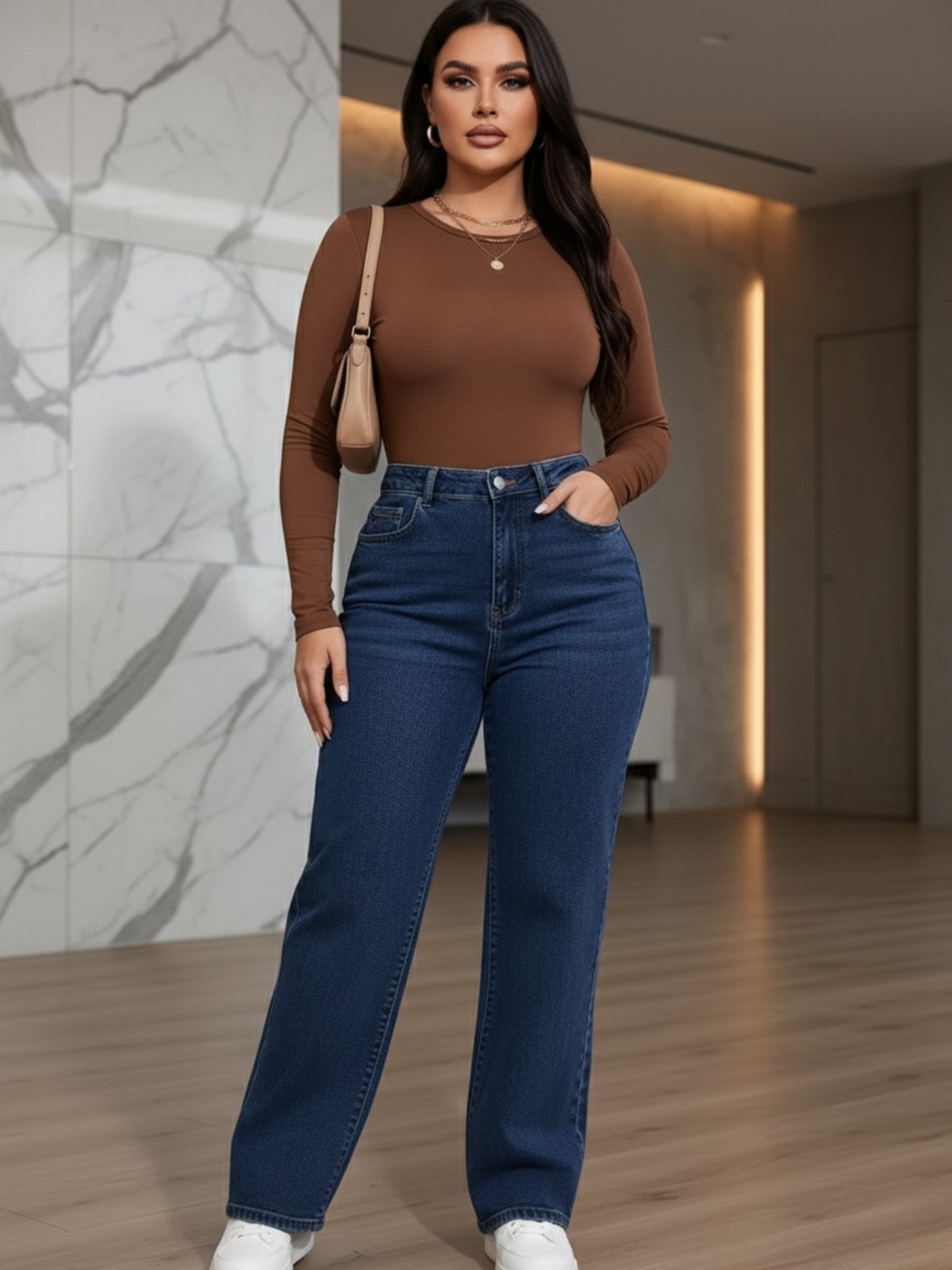 Imagem principal Calça Jeans Feminina Tex Jeans Flare Casual e Delicada Para Seu Dia Escura TEX JEANS azul