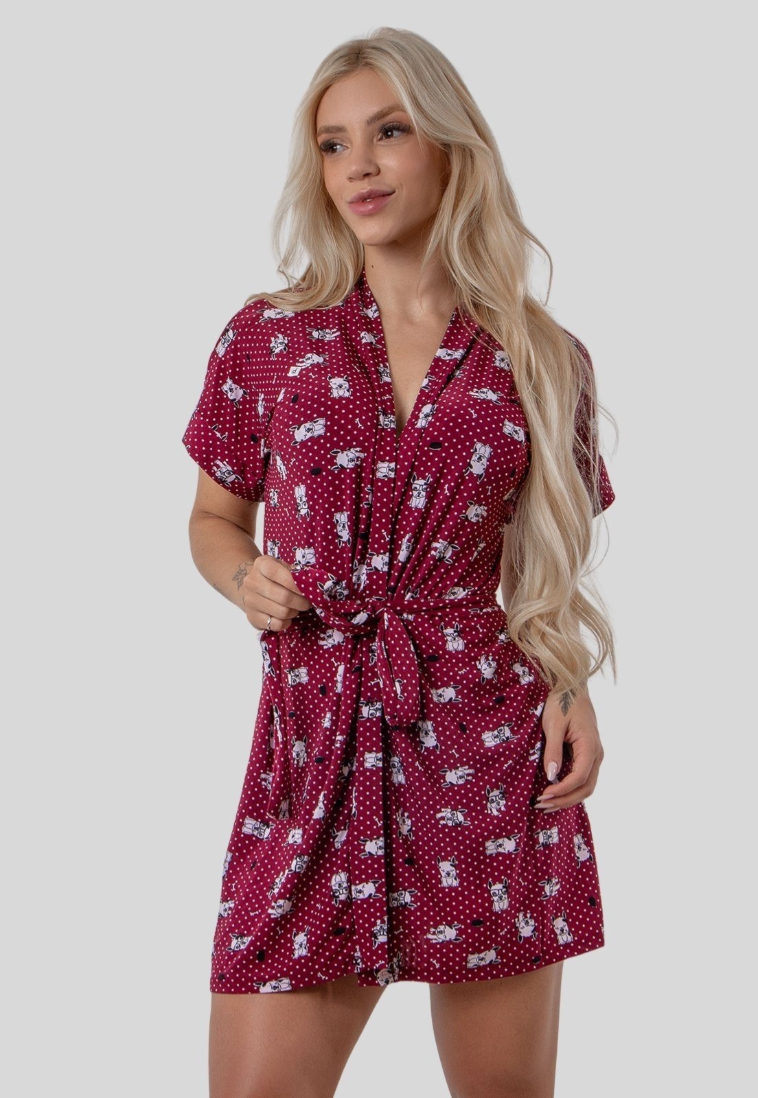 Imagem principal Robe de Liganete com Faixa Estampas Sortidas Rioutlet estampado/multicolorido