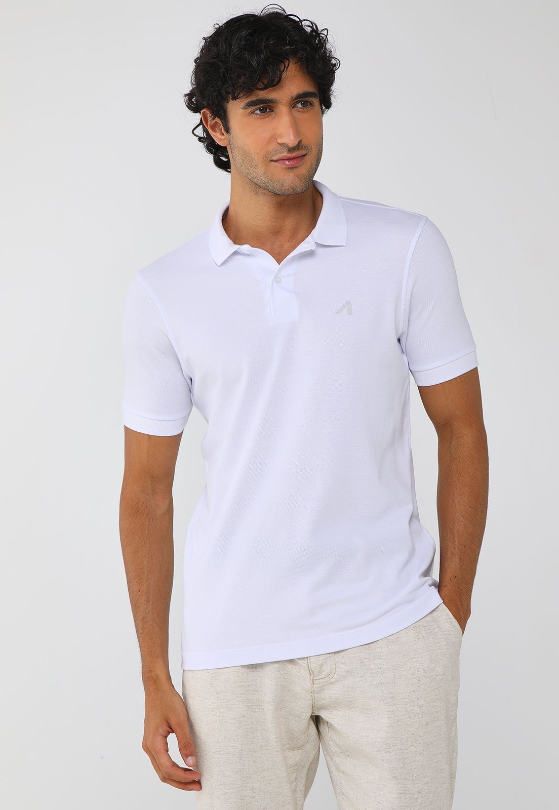 Imagem principal Polo Masculina Aeropostale Branca Aeropostale branco