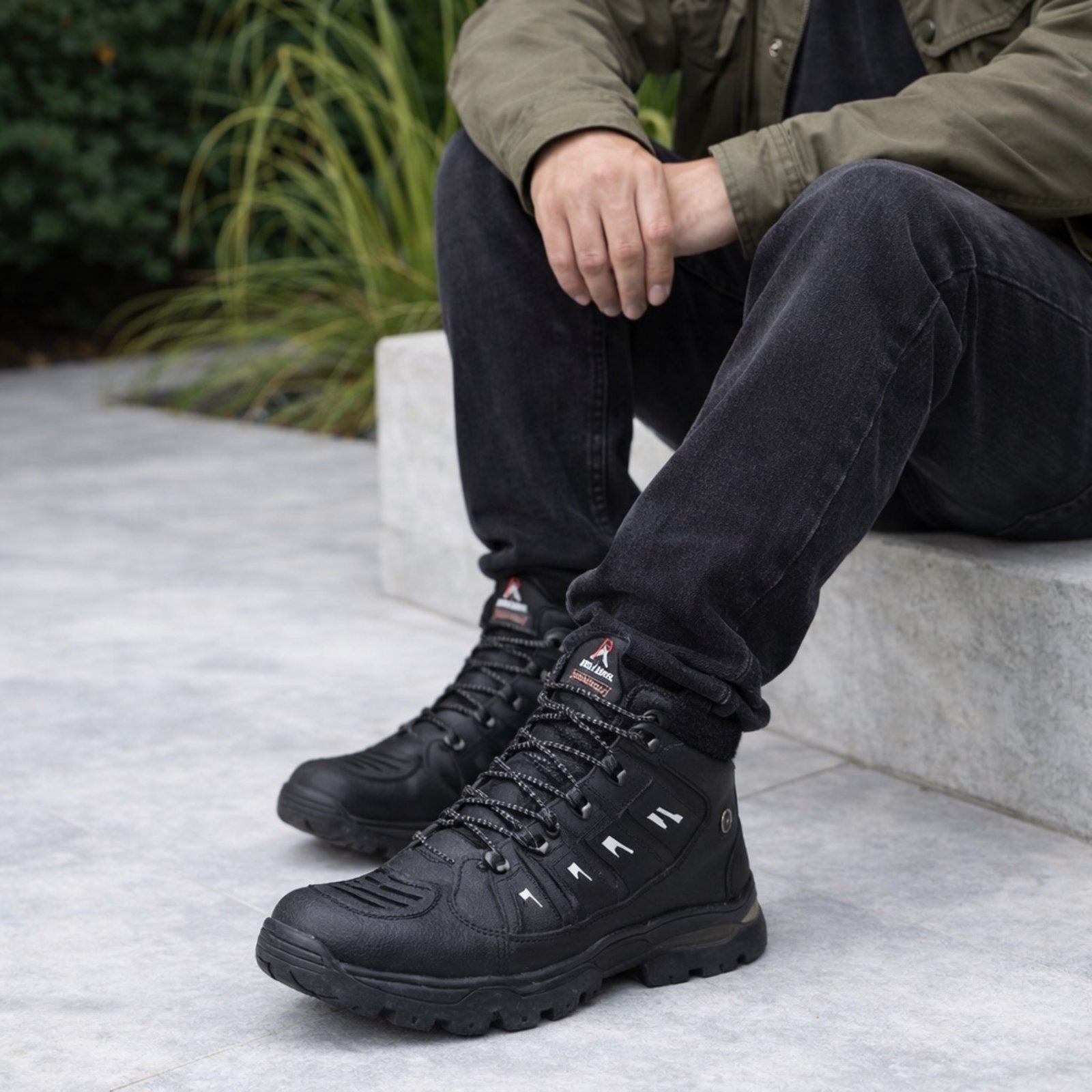 Imagem principal Bota Adventure Coturno Masculino Motociclista Antiderrapante Confortavel Bia Ramos preto