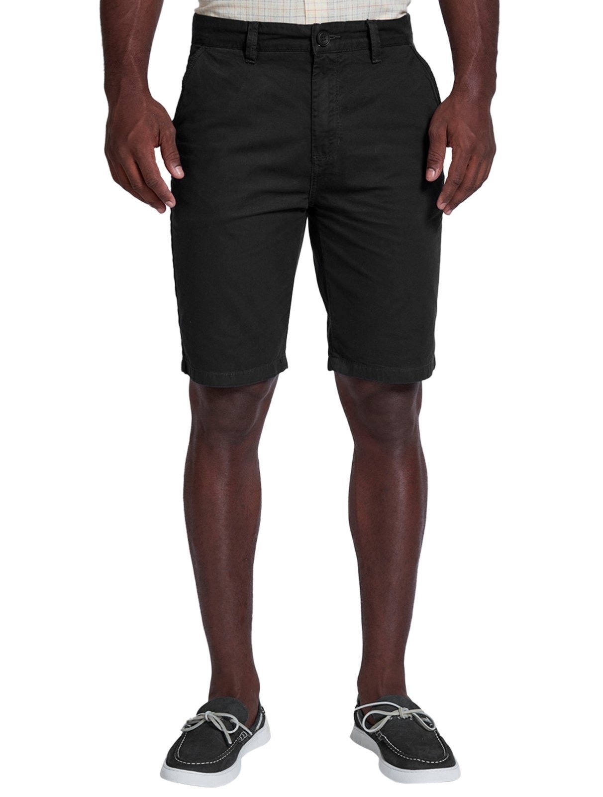 Imagem principal Bermuda Dudalina Masculina Sarja Chino Comfort Tinturada Preta Dudalina preto