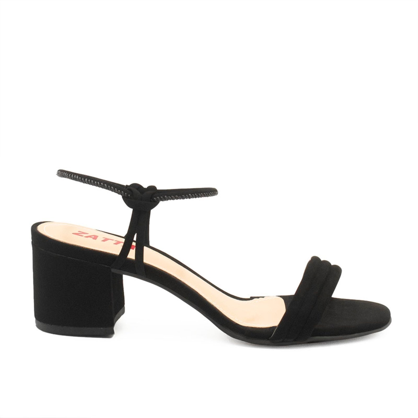 Imagem principal Sandália Zatta Salto Bloco Ines Nobuck ZATTA preto