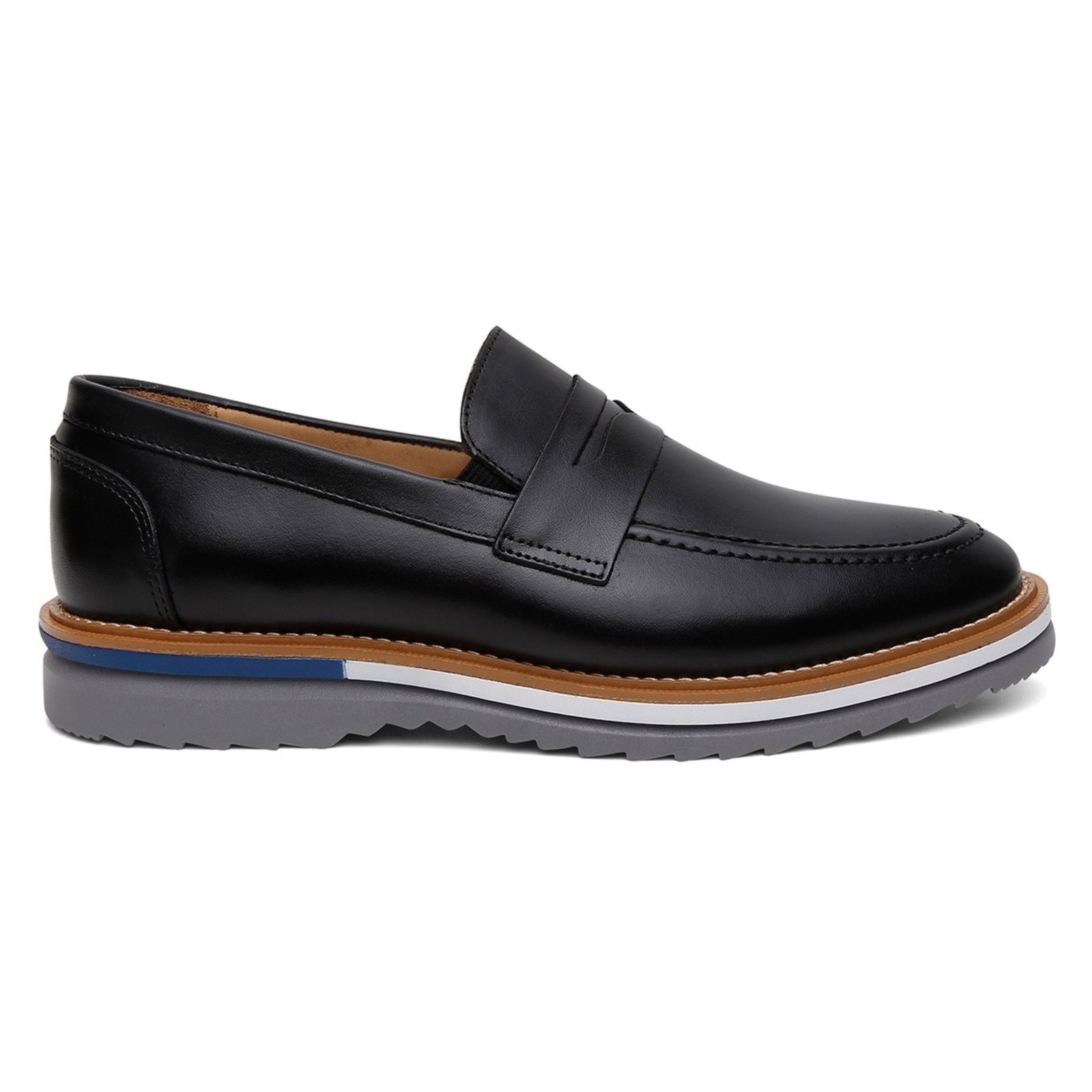 Imagem principal Mocassim Masculino de Couro Casual Social Moderno Confort ROMEU E JULIETA SHOES preto