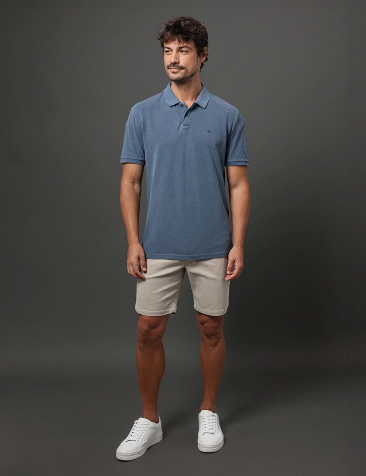 Imagem principal Bermuda Masculina Color Moletom Calvin Klein Jeans - Caqui Claro Calvin Klein Jeans cáqui caqui