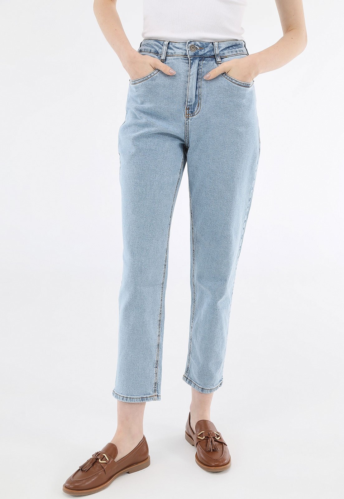 Imagem principal Calça Jeans Lez a Lez Mom Pocket Lez a Lez azul