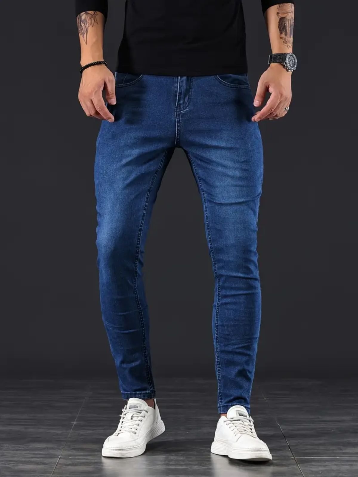 Imagem principal Calça Jeans Masculina Skinny KOVALI Casual e Confortavel KOVALI FASHION STORE azul/azul marinho/jeans azul