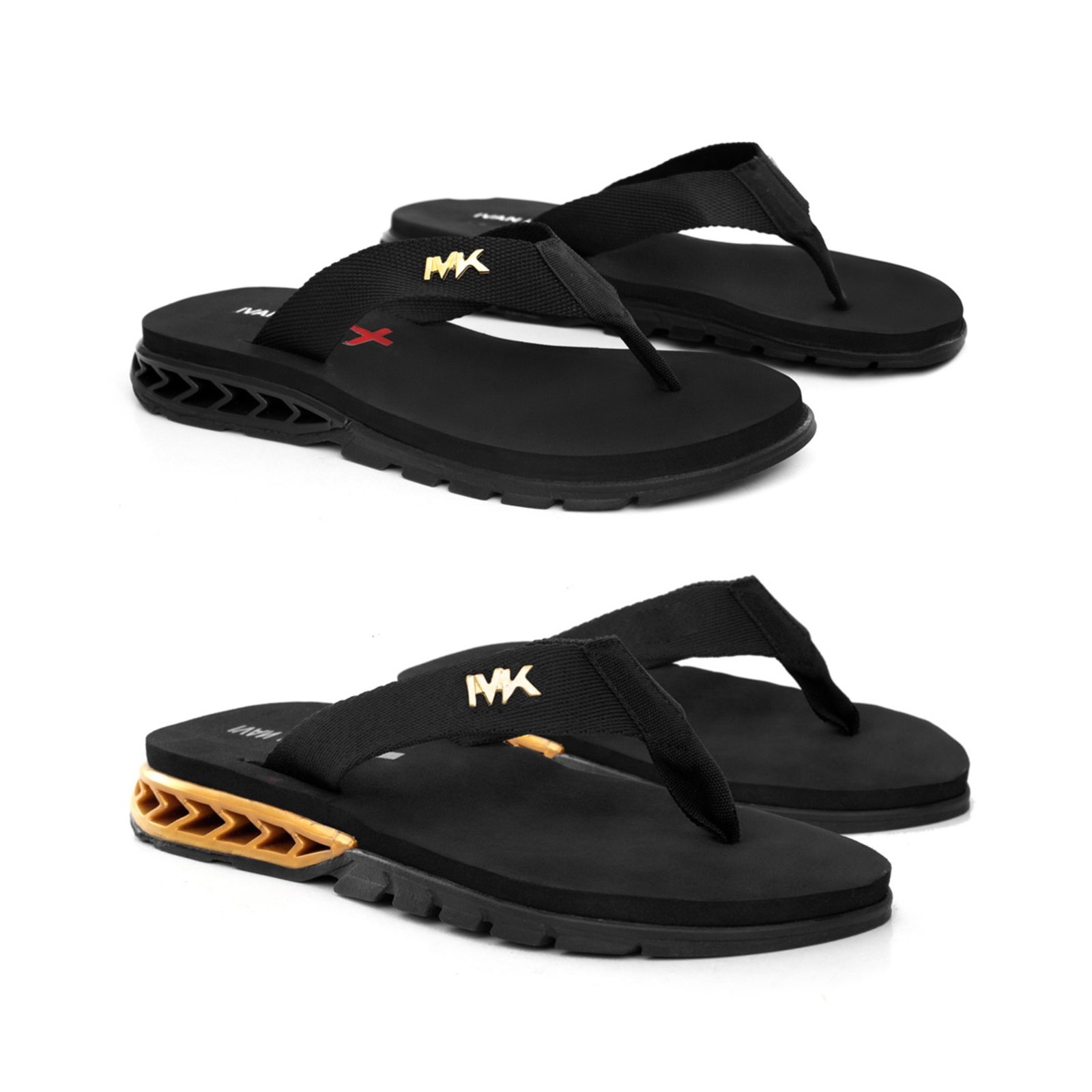 Imagem principal Kit 2 Pares Chinelos Masculino Macio Nuvem Anatômico Slide ÉPICO CALÇADOS preto