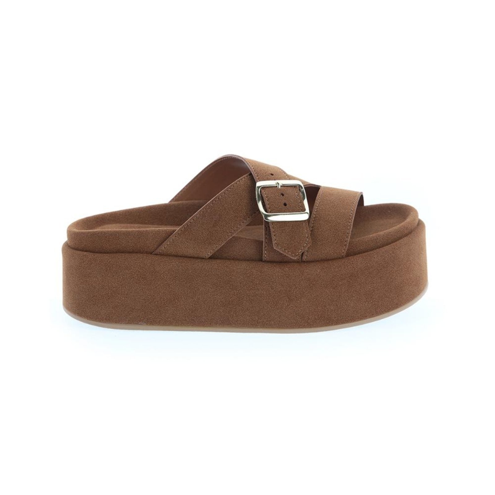 Imagem principal Anita - Flat Plataforma com Fivela Ajustável Damannu Shoes caramelo