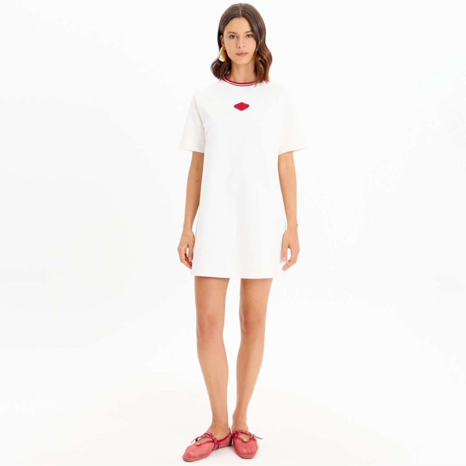 Imagem principal Vestido Easy Lança Perfume Patch In25 Off White Feminino Easy Lança perfume amarelo white