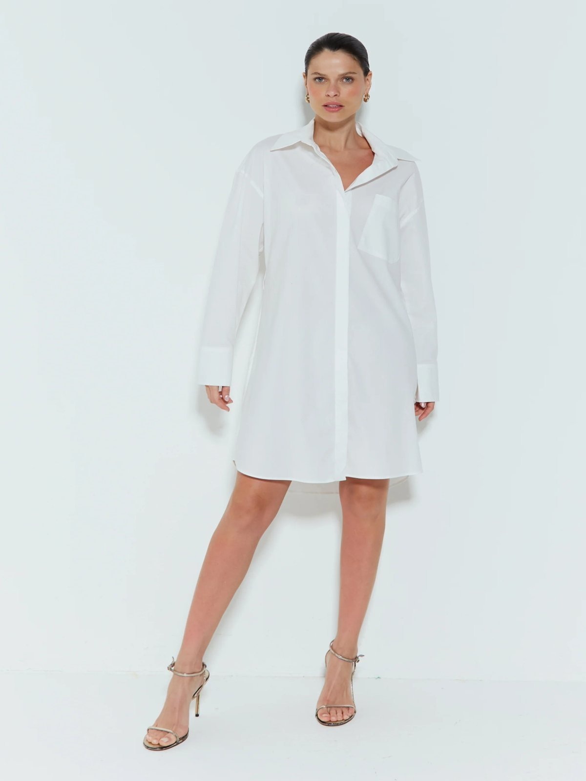 Imagem principal Vestido Chemise Zen Com Bolso Frontal e Amarração Off-White ZEN off-white white