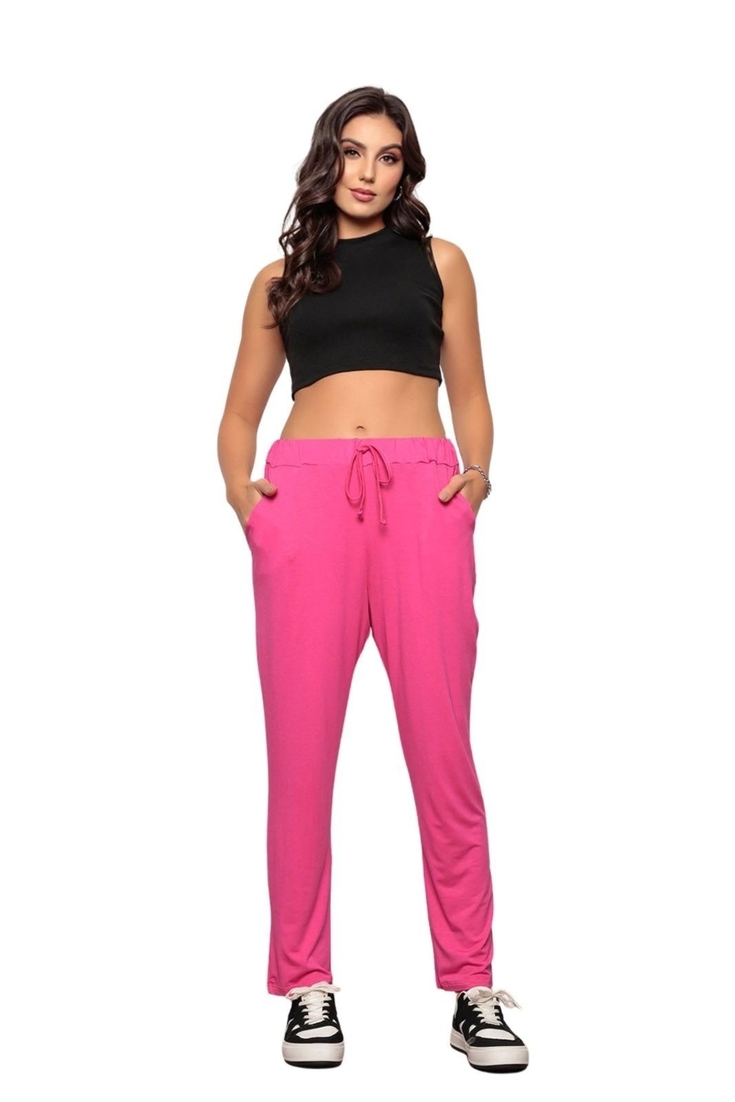 Imagem principal Calça Feminina Soltinha Reta Comfy Rosa ZIPITUKA pink rosa