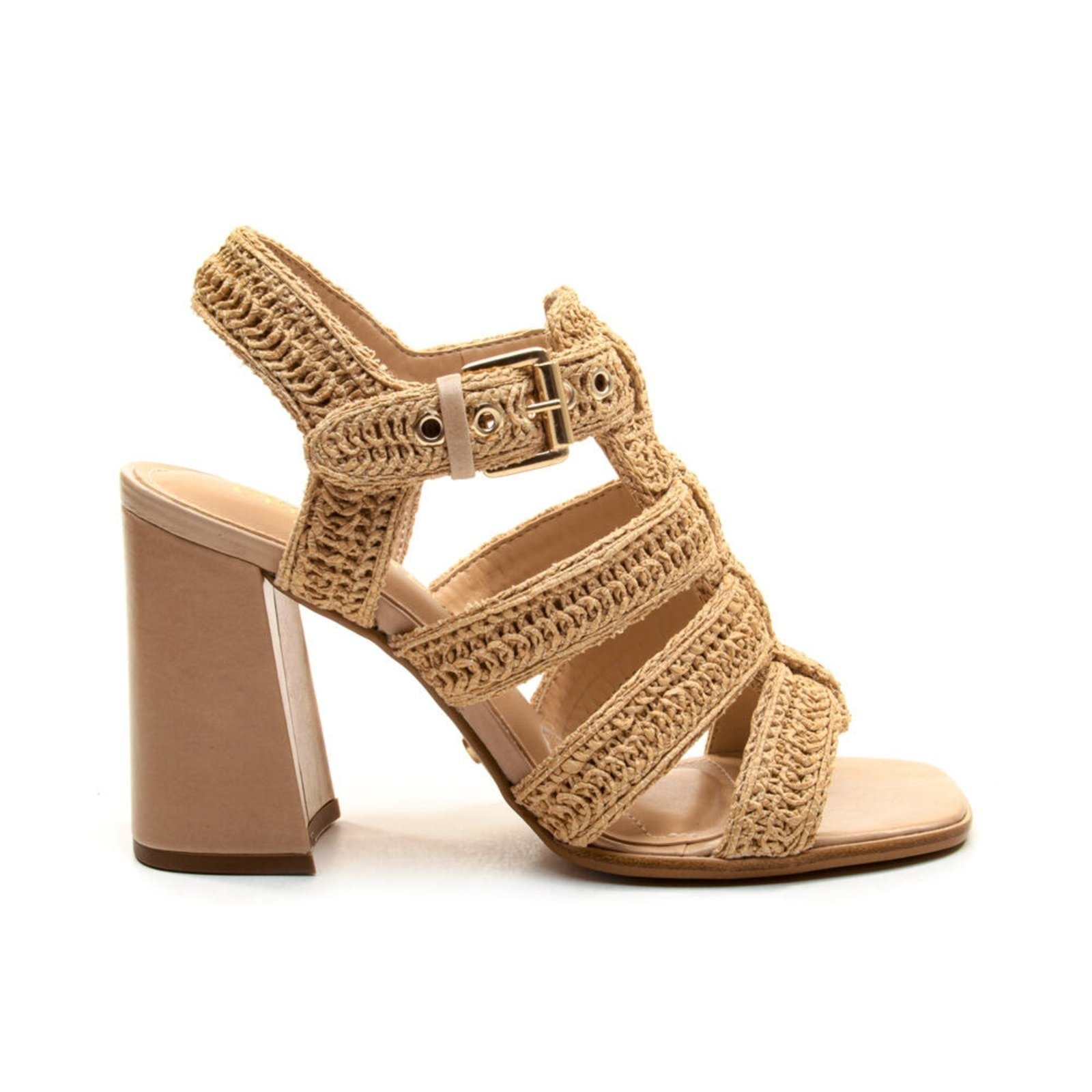 Imagem principal Sandália Nude Bordada Salto Alto Cecconello 2759008-1 Cecconello off-white nude