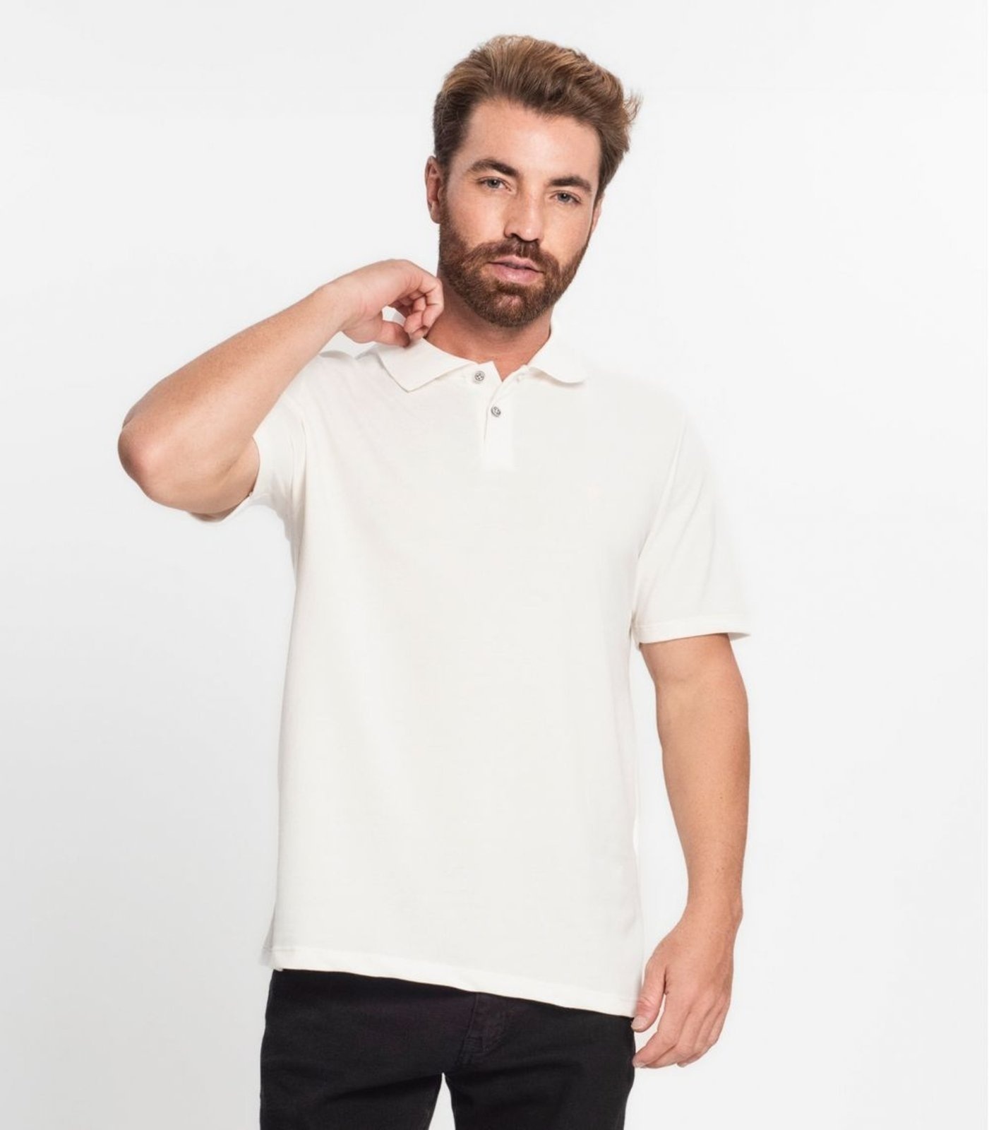 Imagem principal Camisa Polo Básica Masculina Diametro Diametro basicos bege