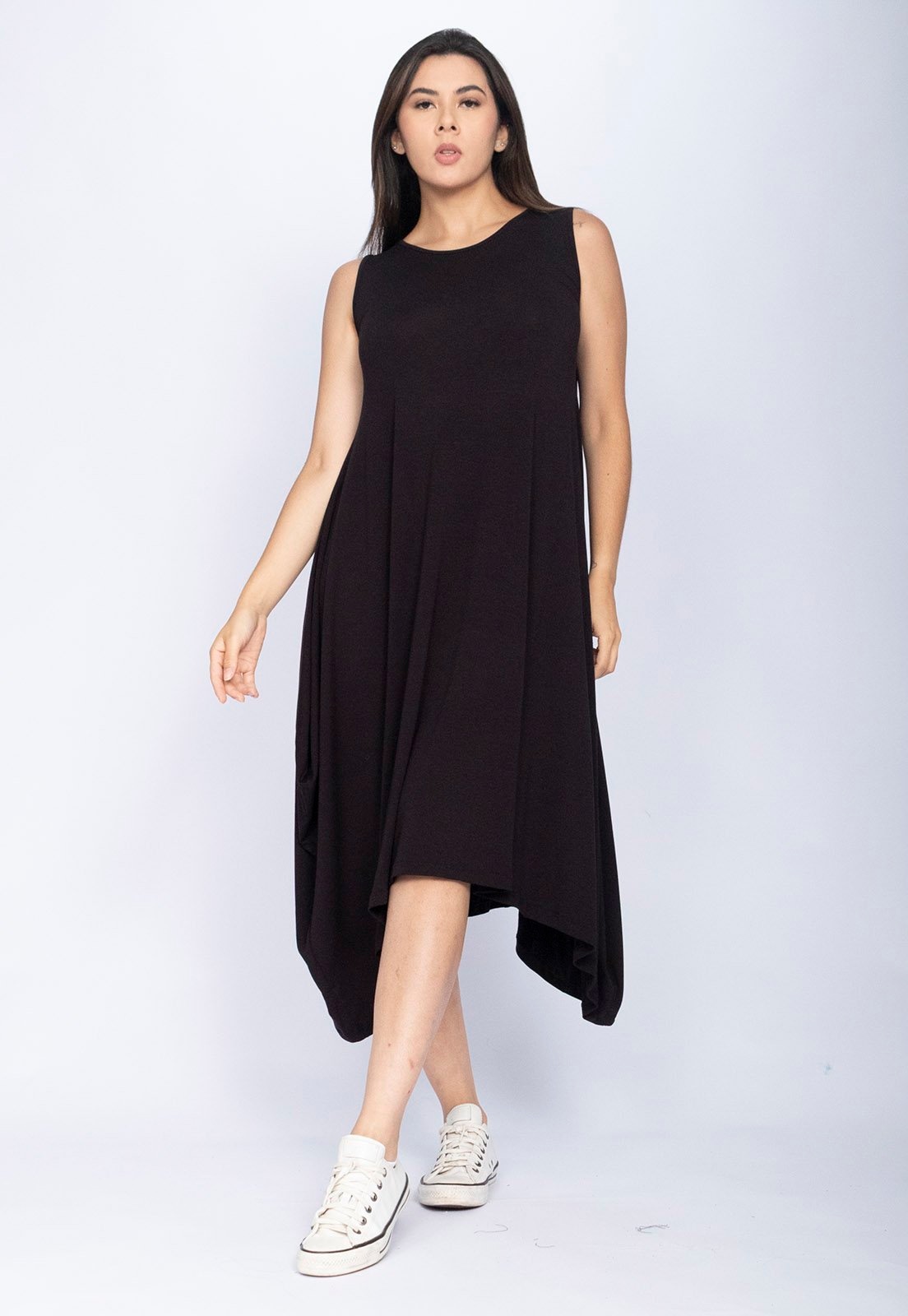 Imagem principal Vestido CabanaFree Sarual Regata Malha Cabanafree preto