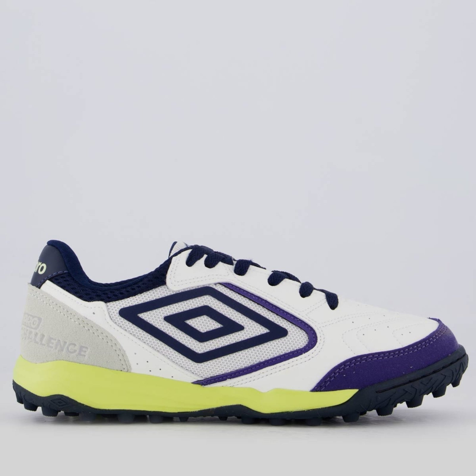 Imagem principal Chuteira Umbro Pro Challenge Uptake Society Branca e Roxa Umbro branco