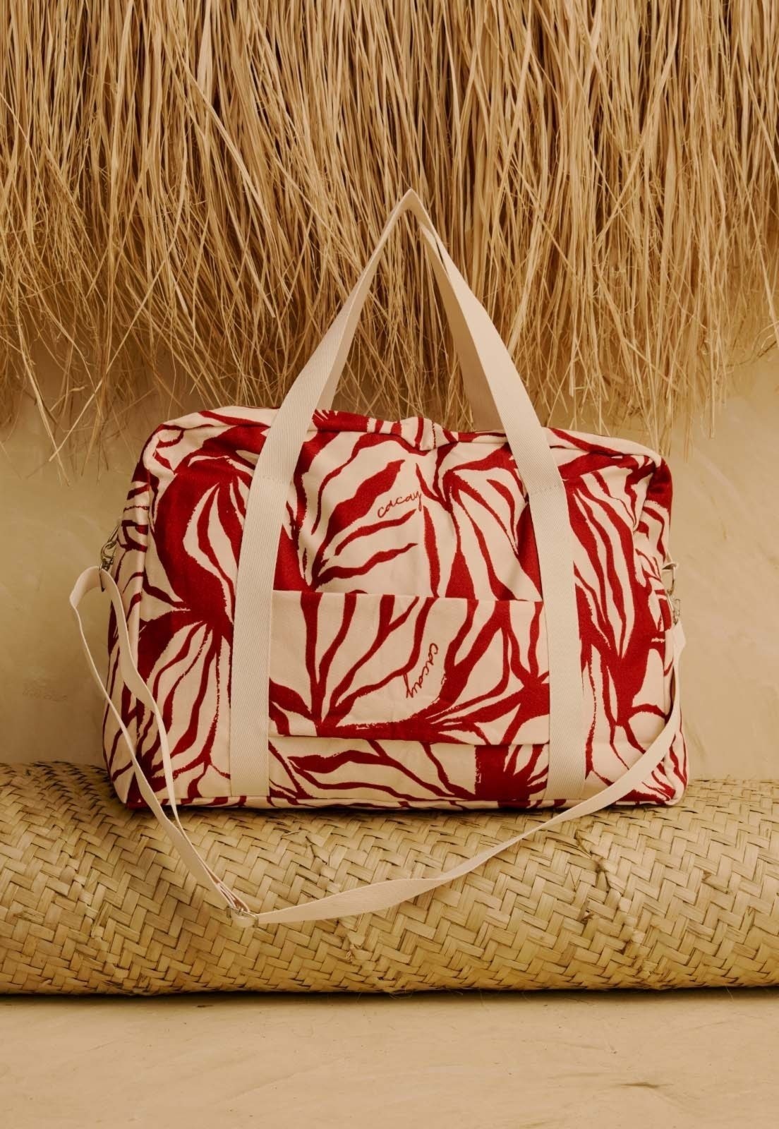 Imagem principal Mala de Viagem Estampada Cacau Zebra CaCay vermelho