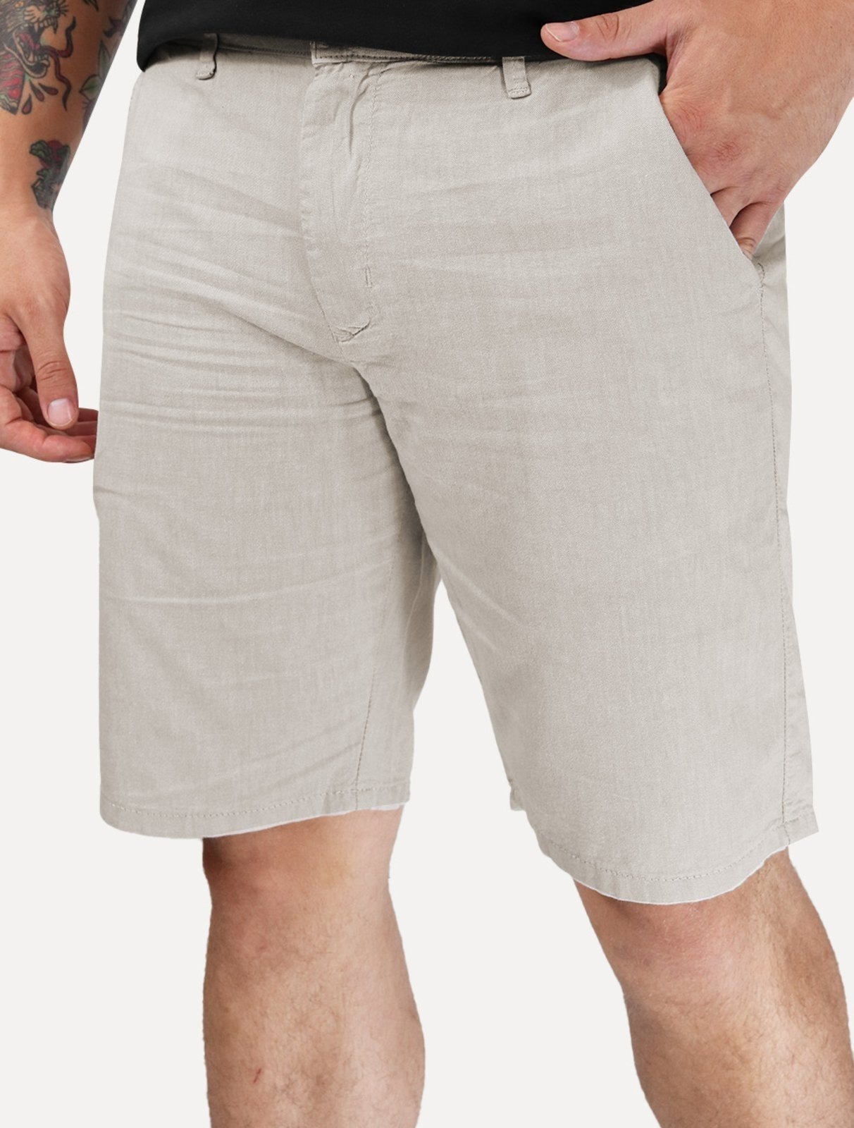 Imagem principal Bermuda King & Joe Masculina Casual Flamê Claro King & Joe cinza