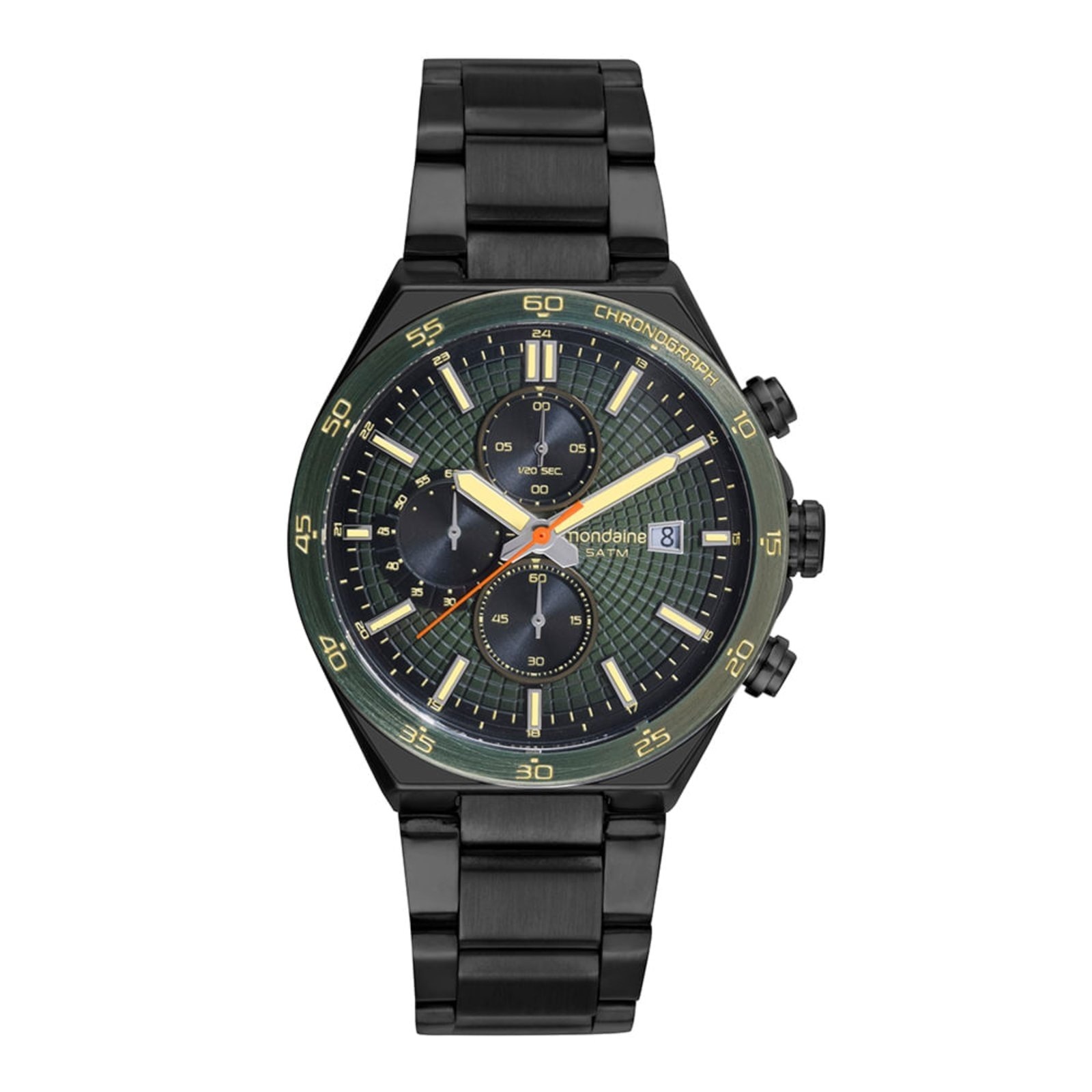 Imagem principal Relógio Feminino Preto Cronógrafo Aço All Black Mondaine preto black