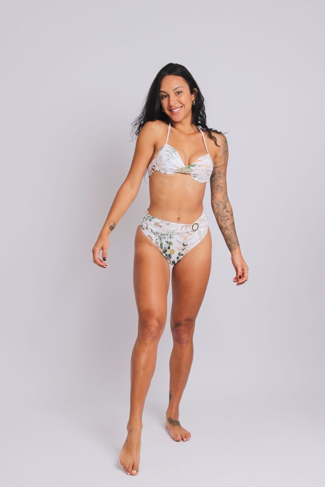 Imagem principal 2402 - Calcinha de Biquíni Lateral Larga Faixa e Fivela Luxemburgo - Duna Casual DunaCasual estampado