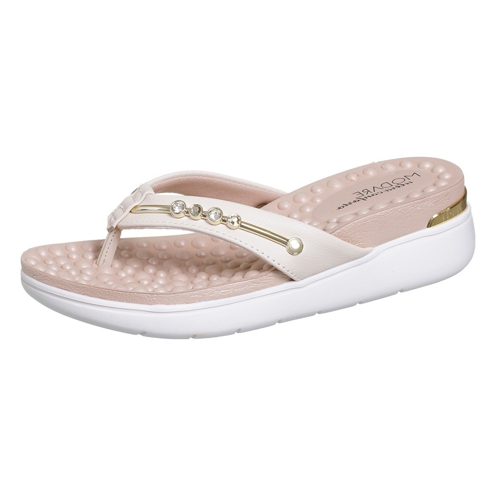 Imagem principal Chinelo Plataforma Sandália Ortopédico Modare Angipé bege