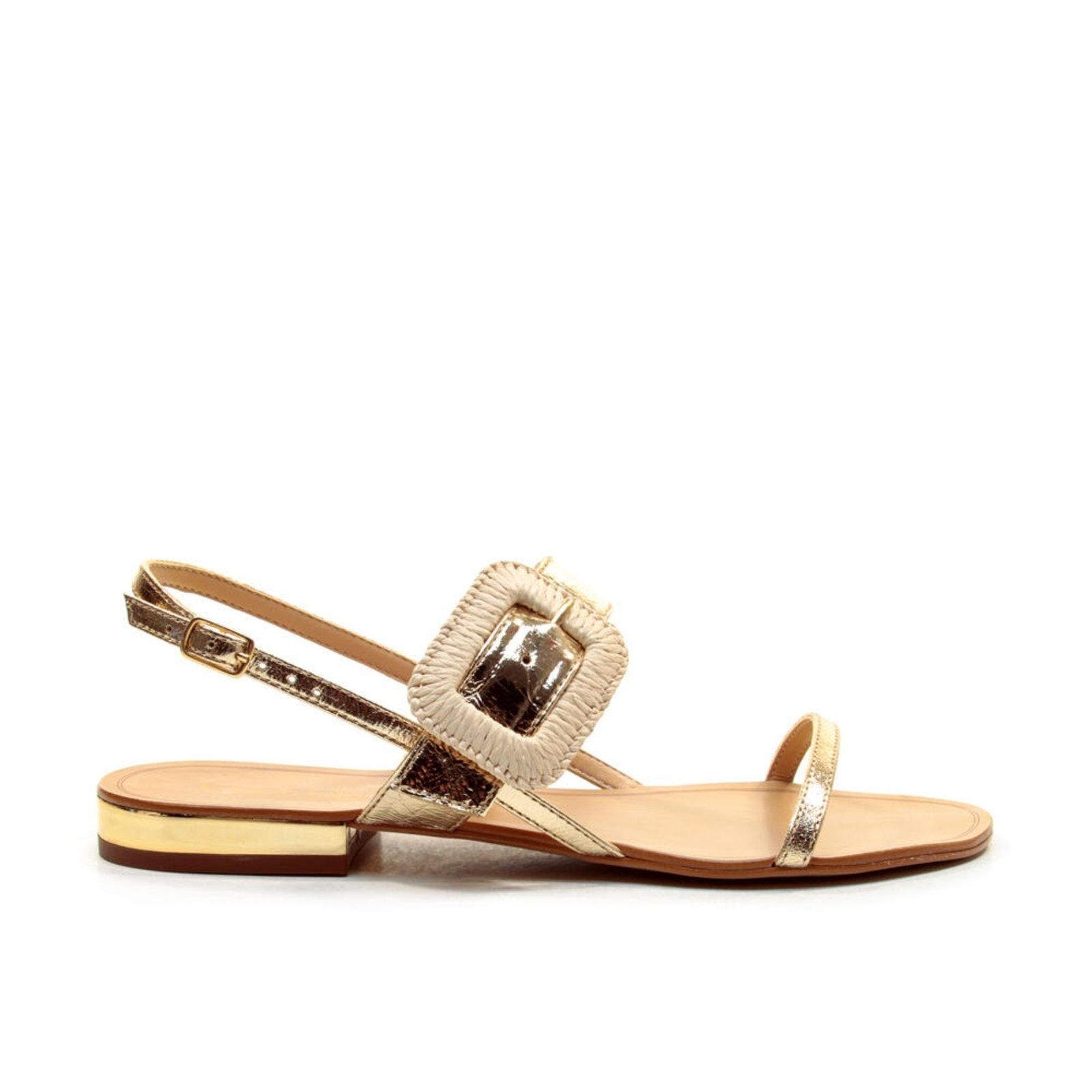 Imagem principal Rasteira Couro Ouro Light Cecconello 2724017-1 Cecconello dourado