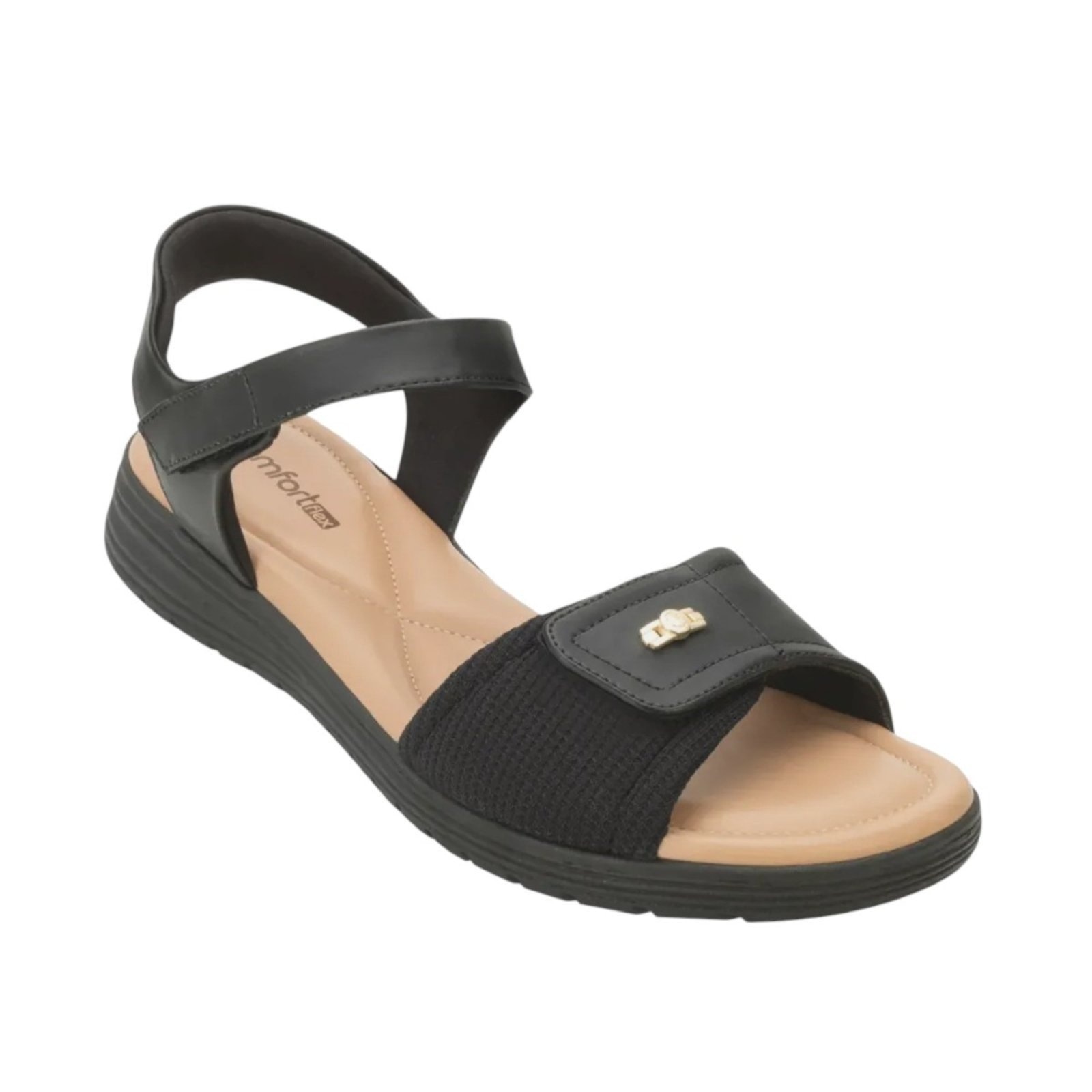Imagem principal Sandalia Comfortflex Fechamento Ajustavel 2551303 Comfortflex preto