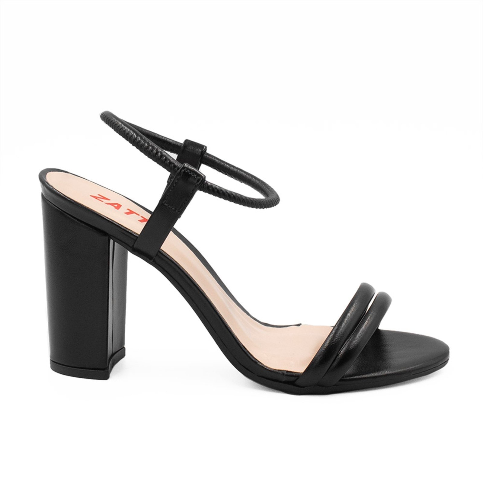 Imagem principal Sandália Zatta Salto Bloco Tubinho Greice ZATTA preto