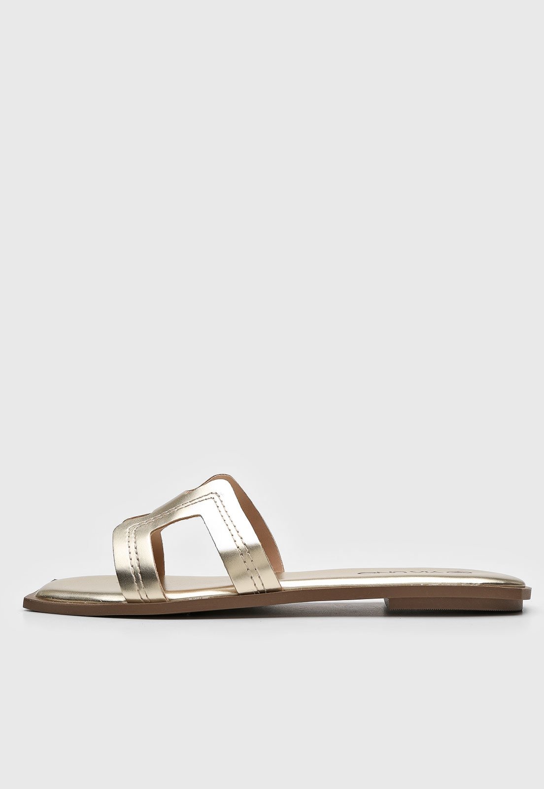 Imagem principal Rasteira Via Uno Metalizada Dourada VIA UNO dourado