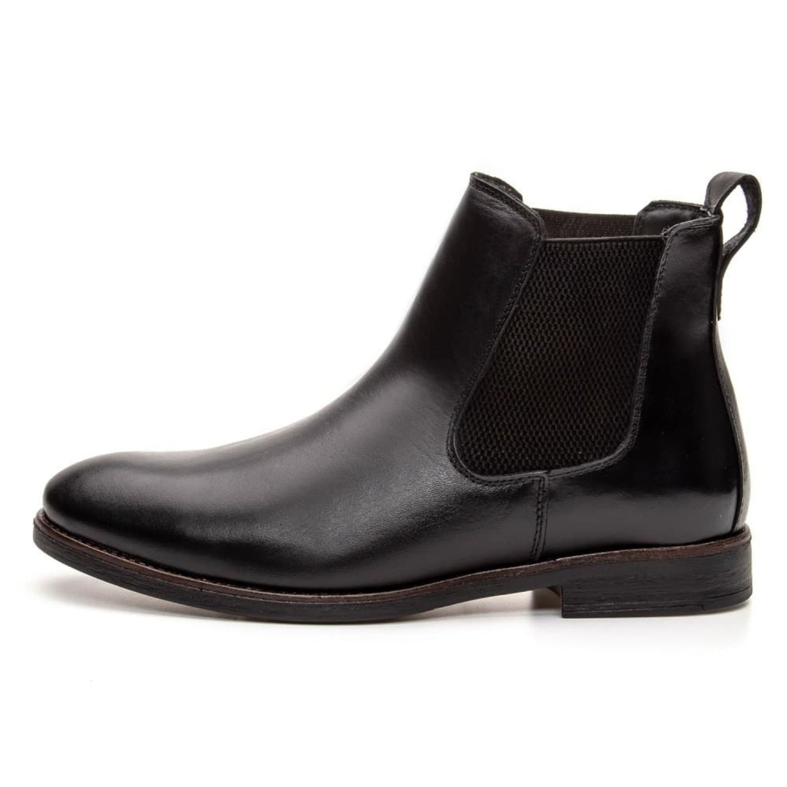 Imagem principal Bota de Couro Masculina Chelsea Clube do Sapato de Franca DF Houston Preta Clube do Sapato de Franca preto