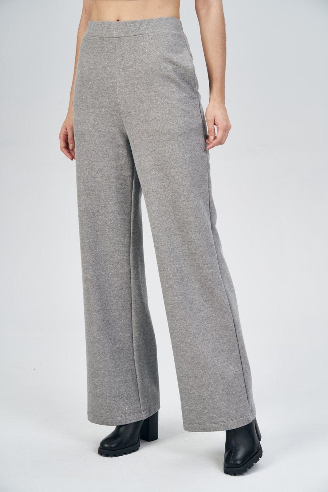 Imagem principal Calça Pantalona Moletom Feminina Acostamento ACT FEMININO cinza