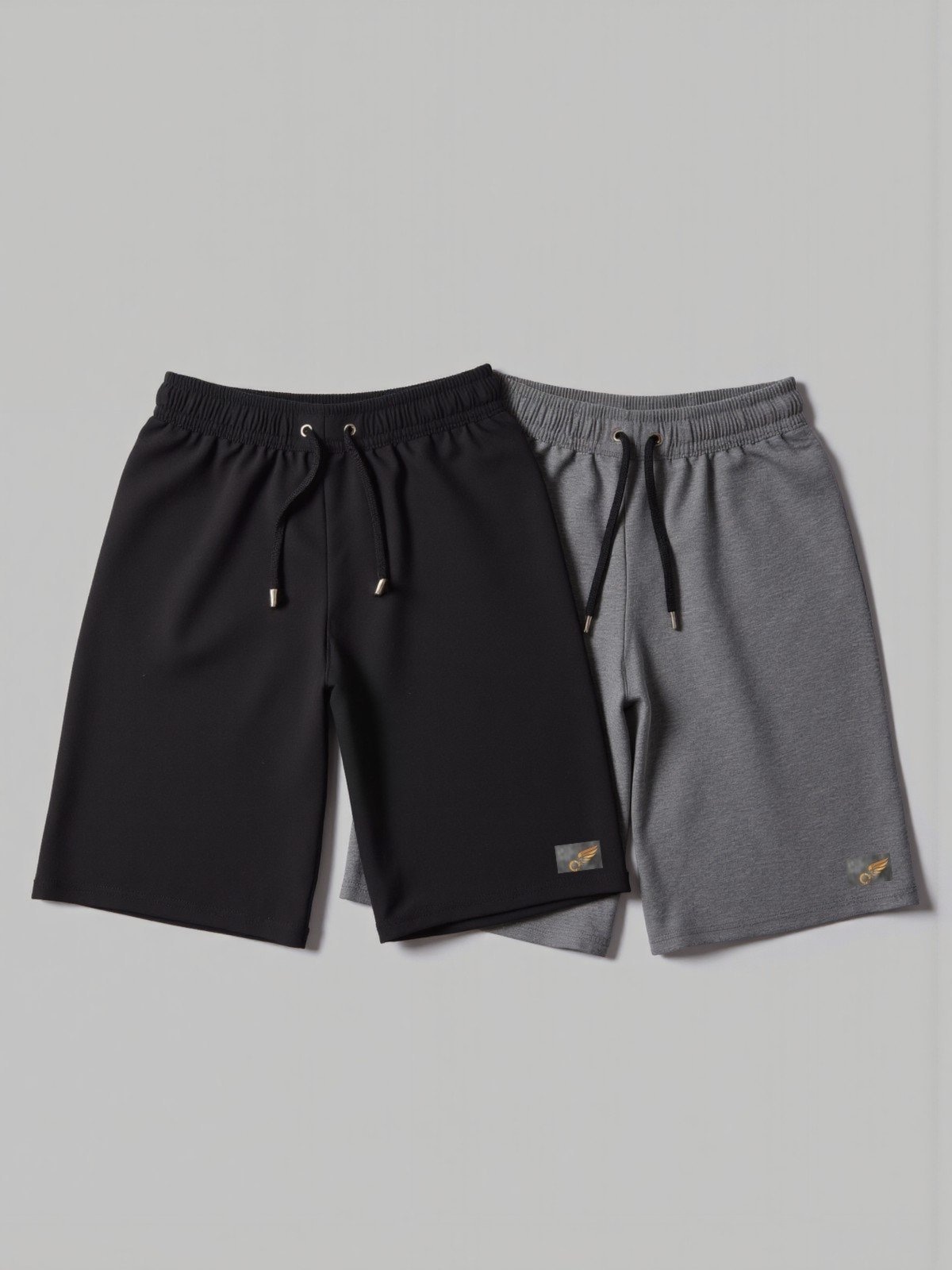 Imagem principal Kit 2 Bermuda de Moletom Plus Size G1 G3 Tamanhos Grandes Básica com Amarração Shorts Para Academia e Treinos Debex multicolorido