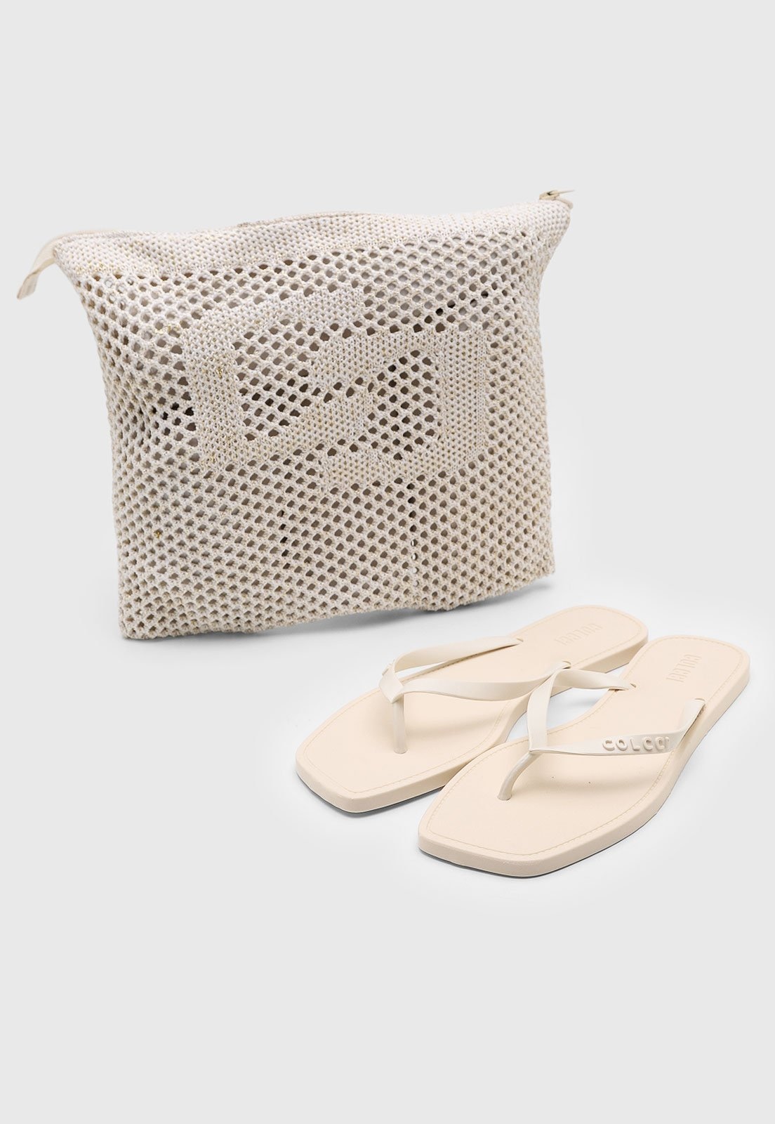 Imagem principal Chinelo Feminino Colcci com Necessaire Off-white Colcci off-white white