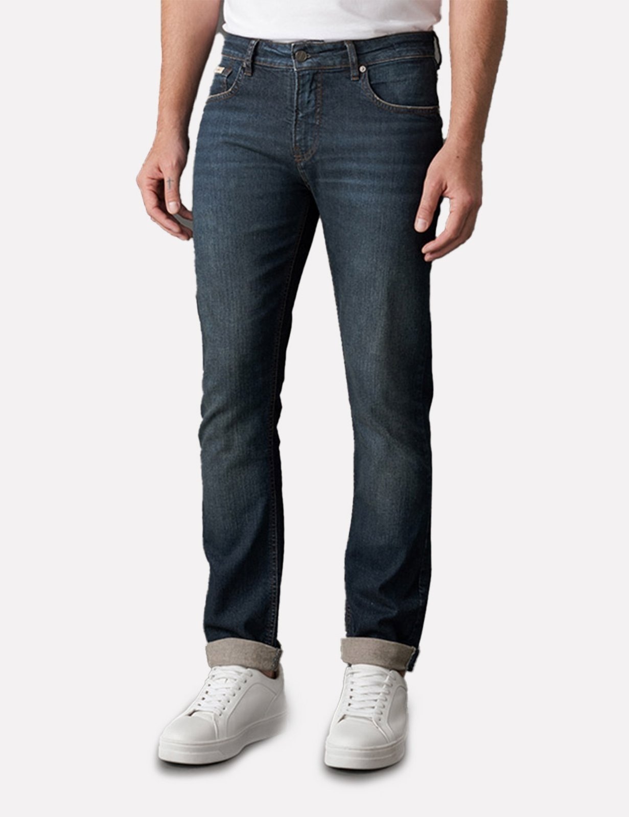 Imagem principal Calça Calvin Klein Masculina Jeans Slim Médio Calvin Klein azul