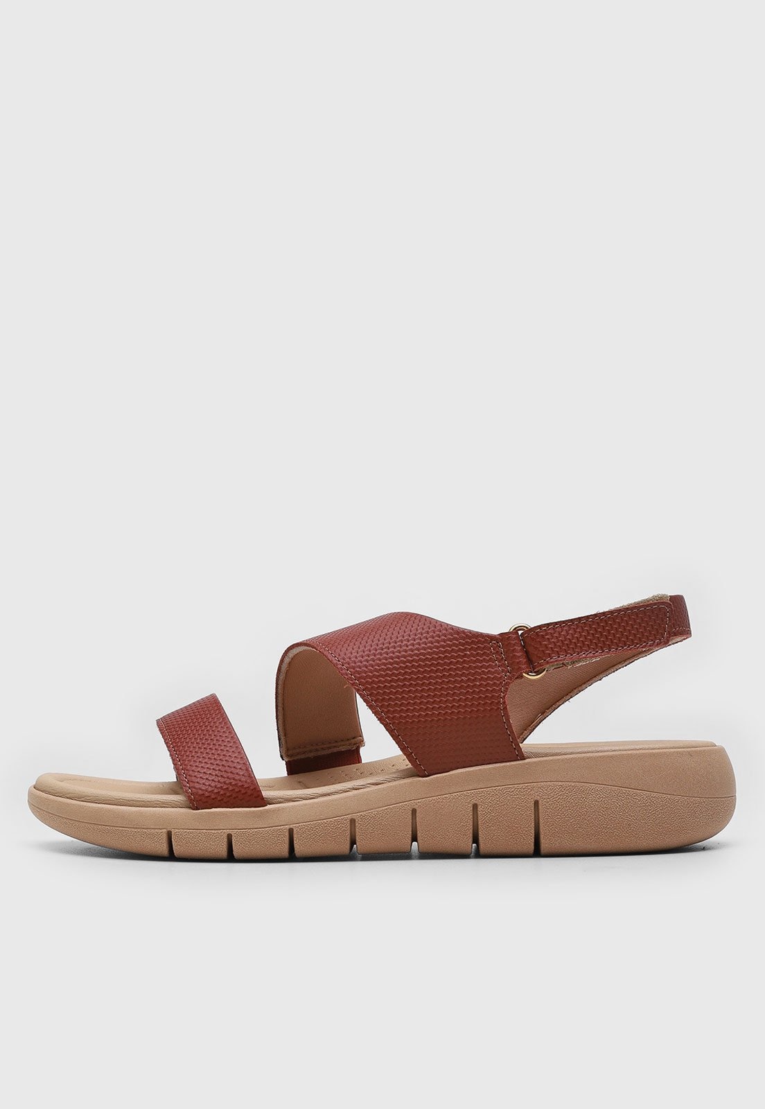 Imagem principal Sandália Feminina Usaflex Tiras Largas Vermelha Usaflex vermelho