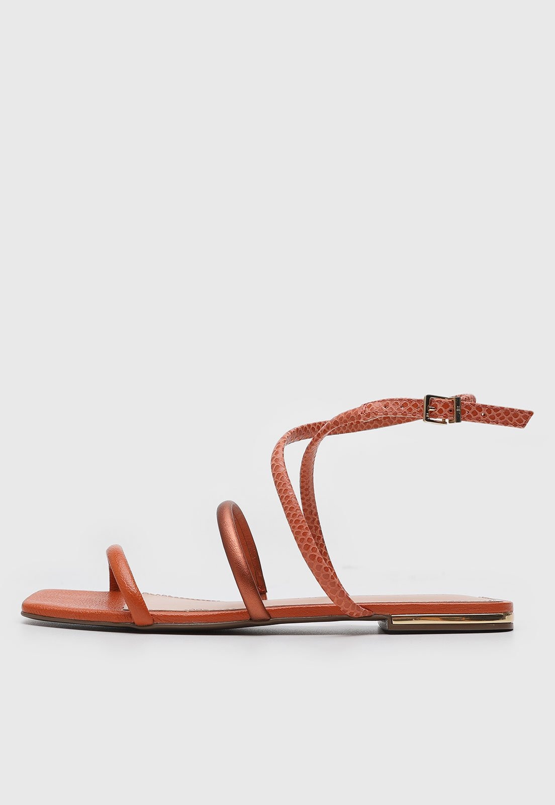 Imagem principal Sandália Feminina Jorge Bischoff Tiras Snake Jorge Bischoff laranja