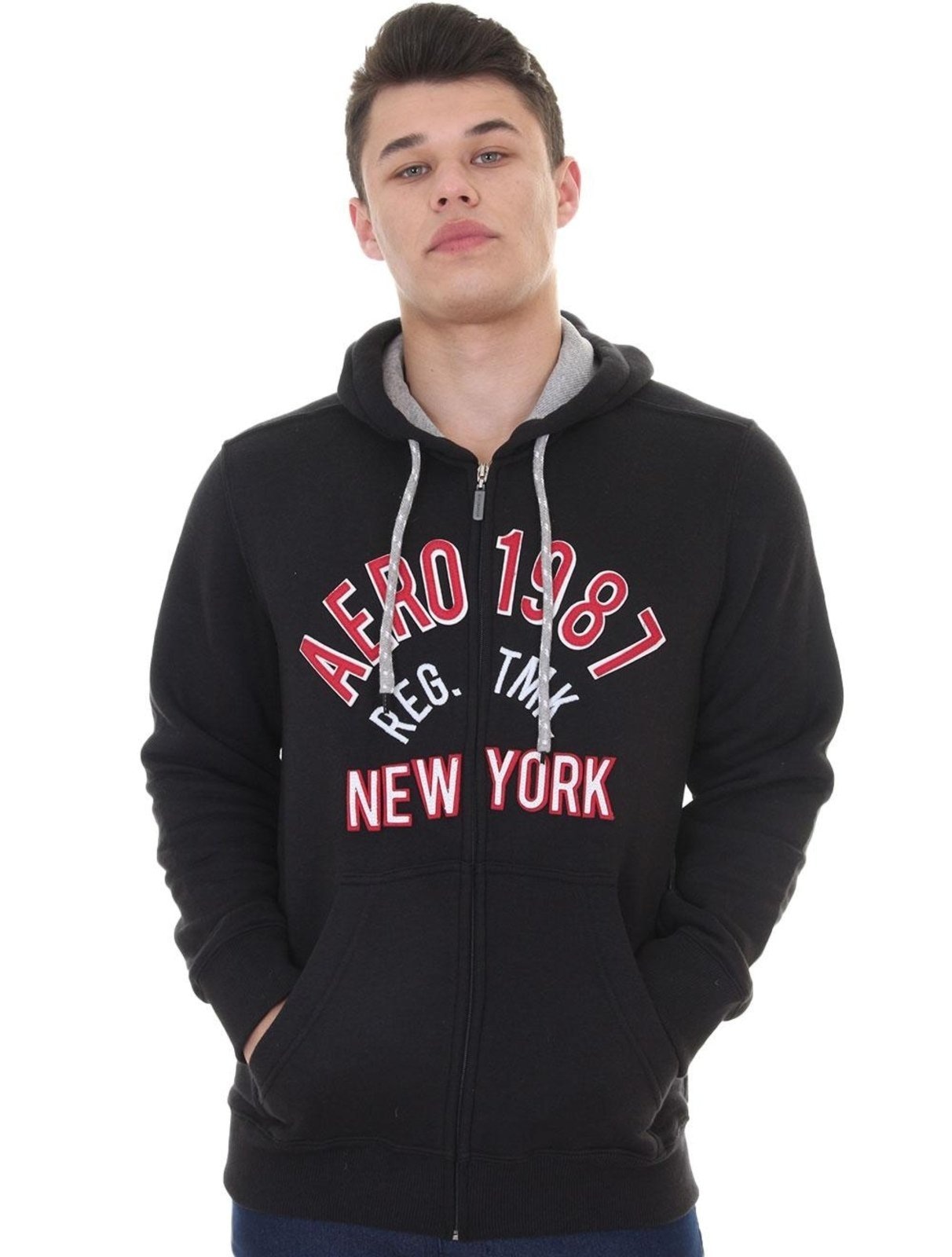 Imagem principal Moletom Aeropostale Masculino Hoodie 1987 Reg TMK New York Aeropostale preto