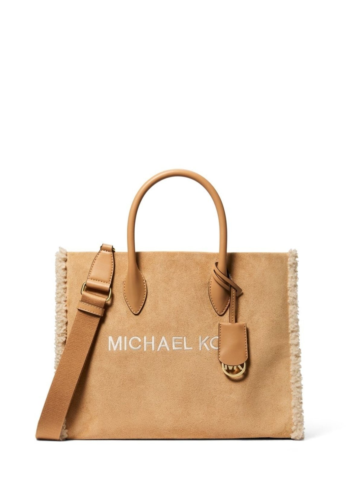 Imagem principal Bolsa Tote Mirella Média Em Couro 35F5G7ZT2S198 Michael Kors caramelo