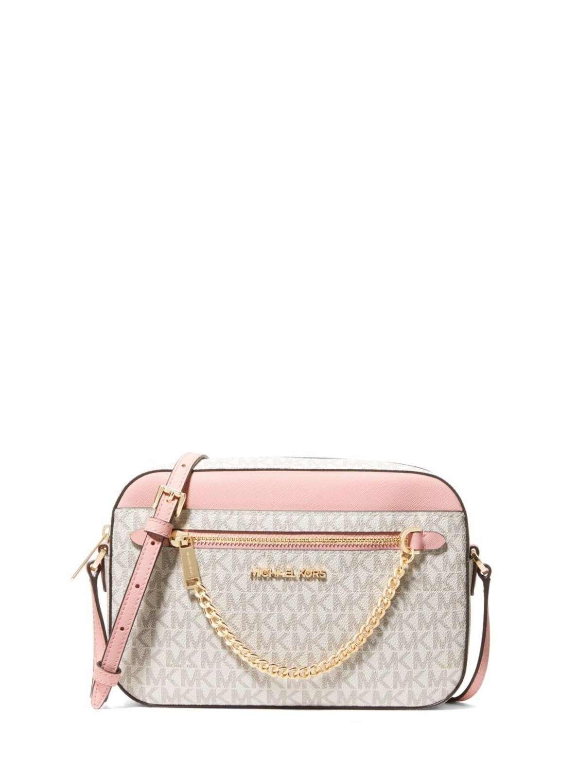 Imagem principal Bolsa Transversal Jet Set Logo Média 35S1gttc9b640 Michael Kors rosa