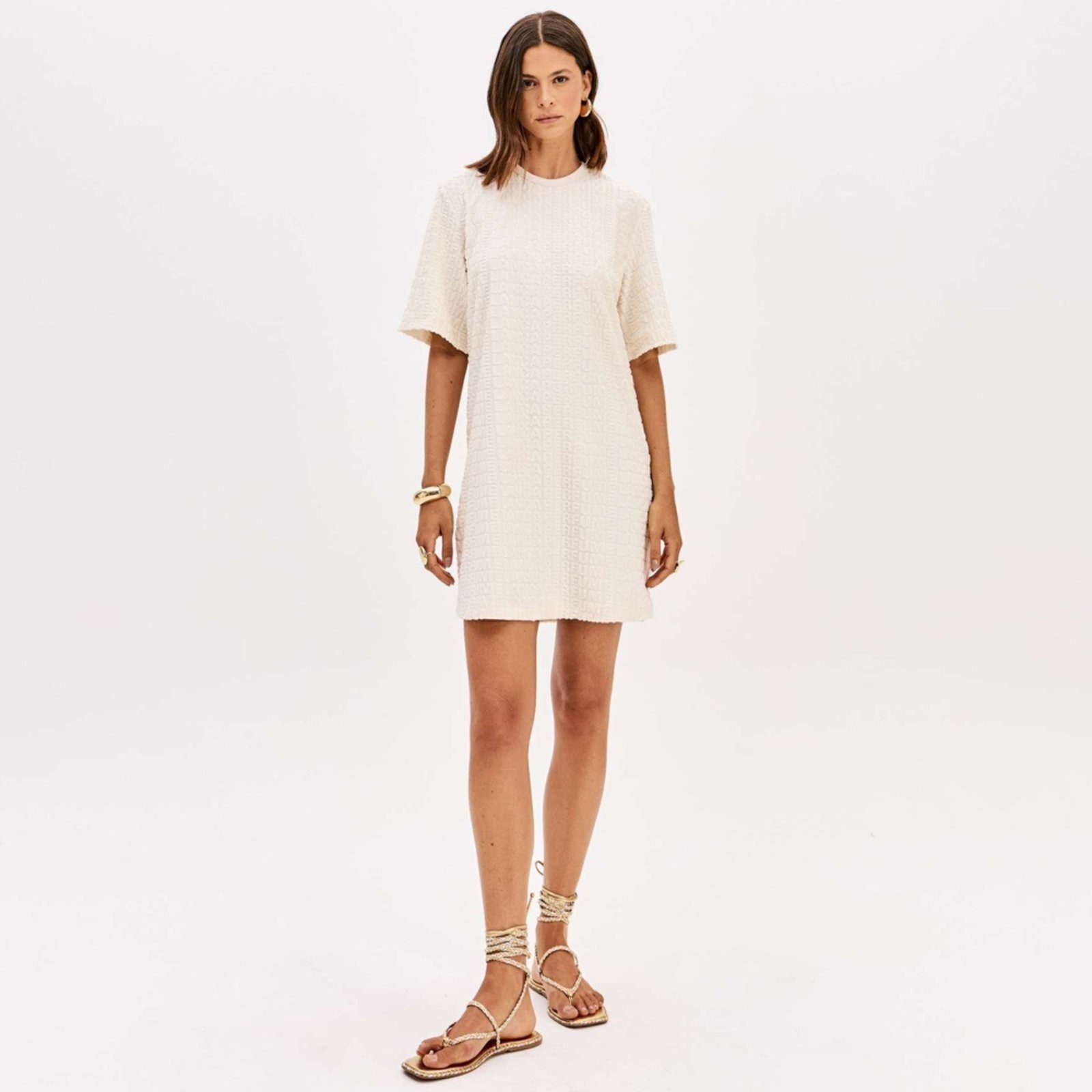 Imagem principal Vestido Curto Lança Perfume Td Signature Pr26 Feminino Lança Perfume bege