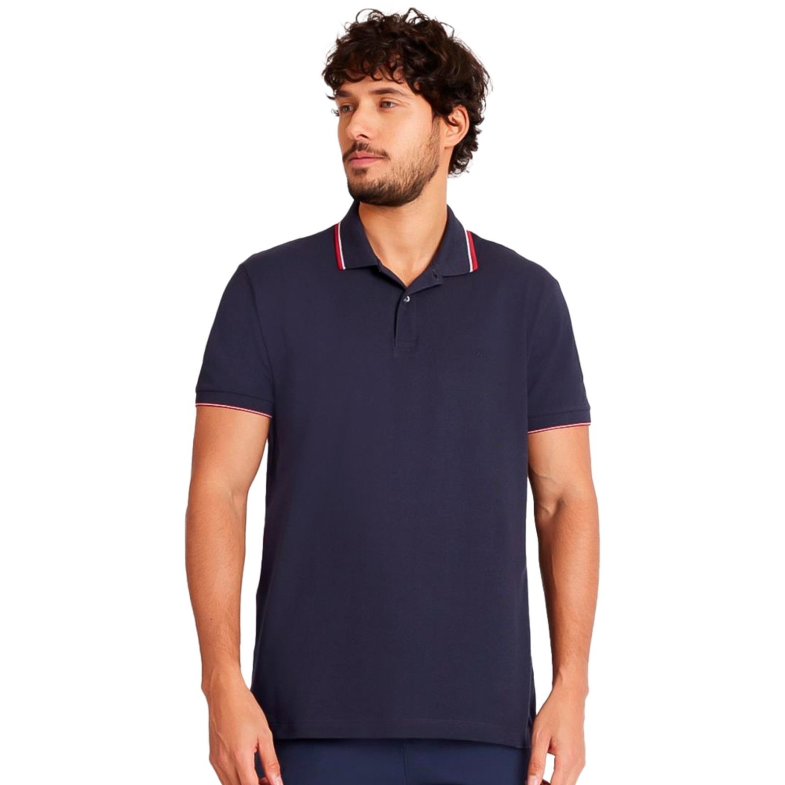 Imagem principal Camisa Polo Aramis Piquet Frisos Navy VE24 Marinho Masculino Aramis azul marinho navy