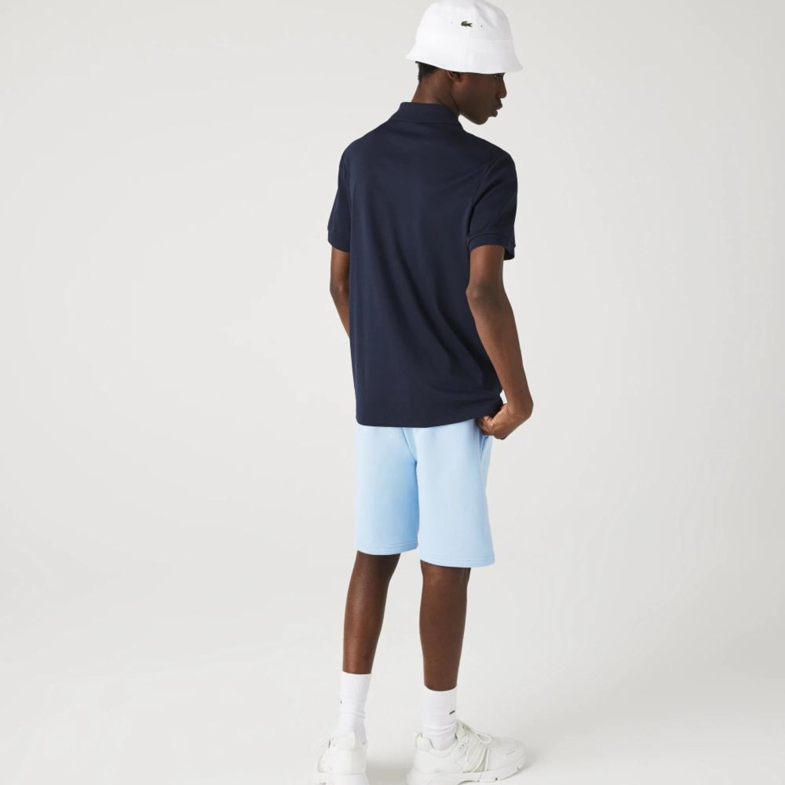 Imagem principal Polo masculina Regular Fit em algodão leve Lacoste azul