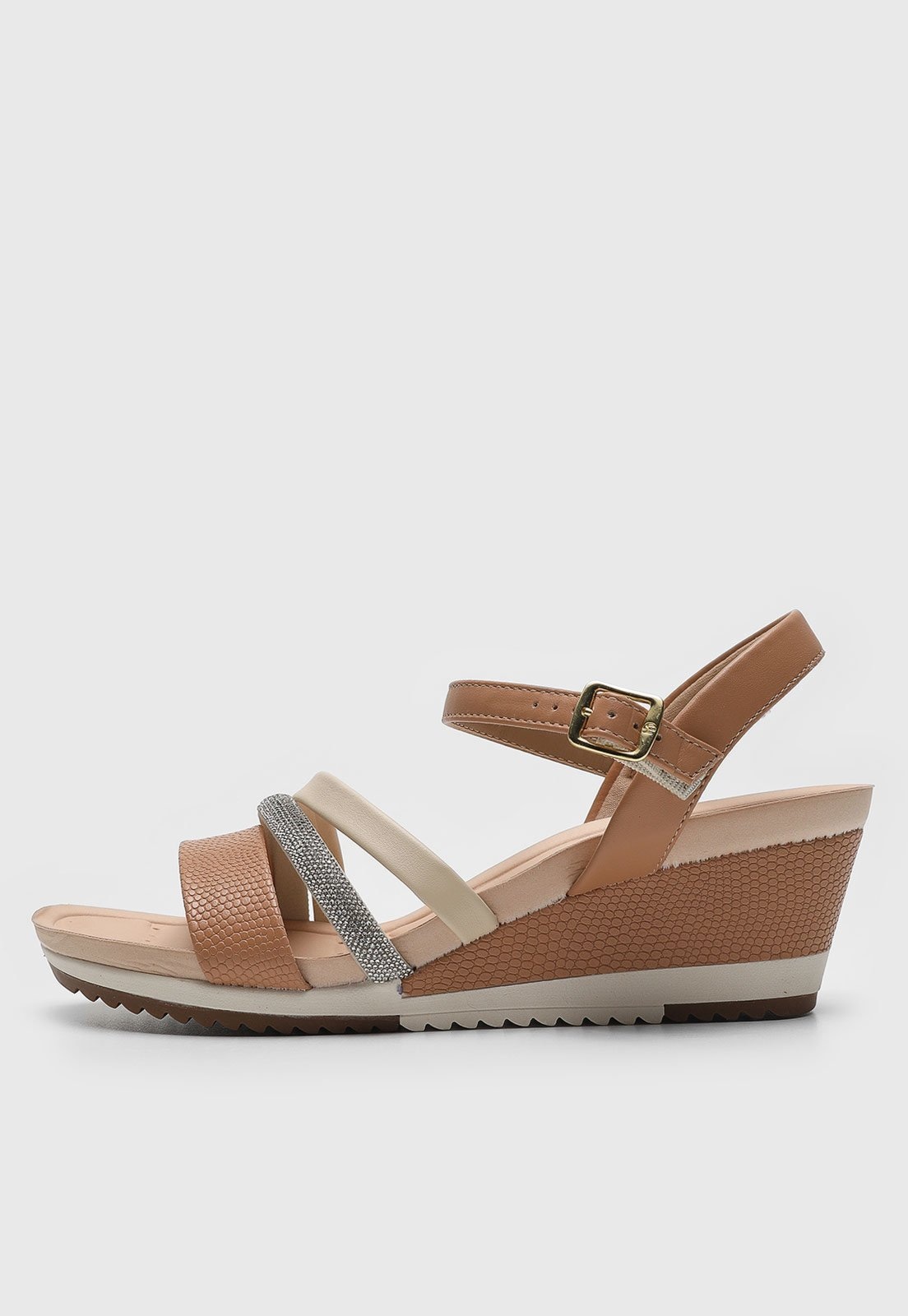 Imagem principal Sandália Anabela Modare Tira Hotfix MODARE bege