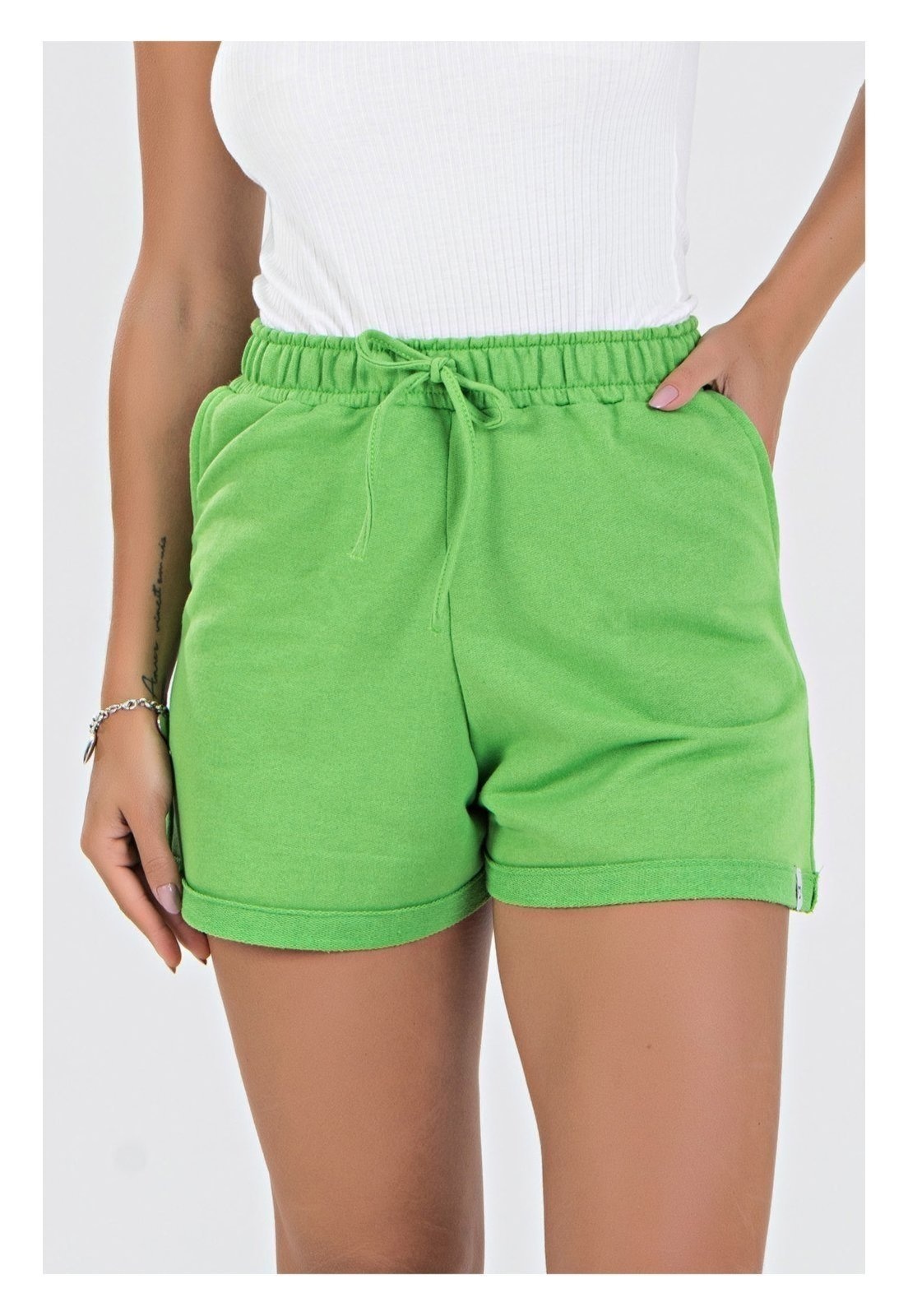 Imagem principal Short Moletinho com Bolso Meu Jeans verde