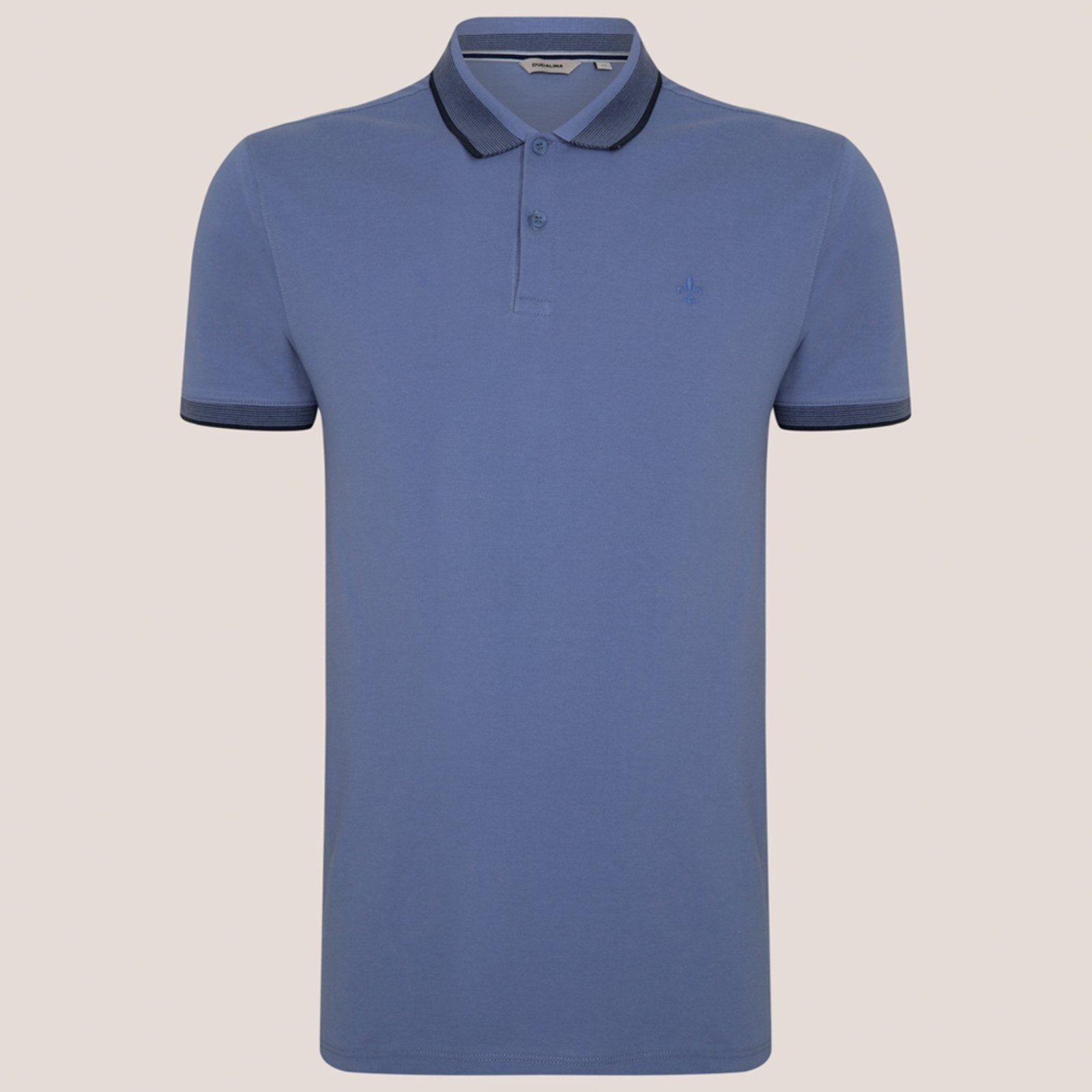 Imagem principal Camisa Polo Dudalina Piquet Multifrisos Pr26 Masculino Dudalina azul