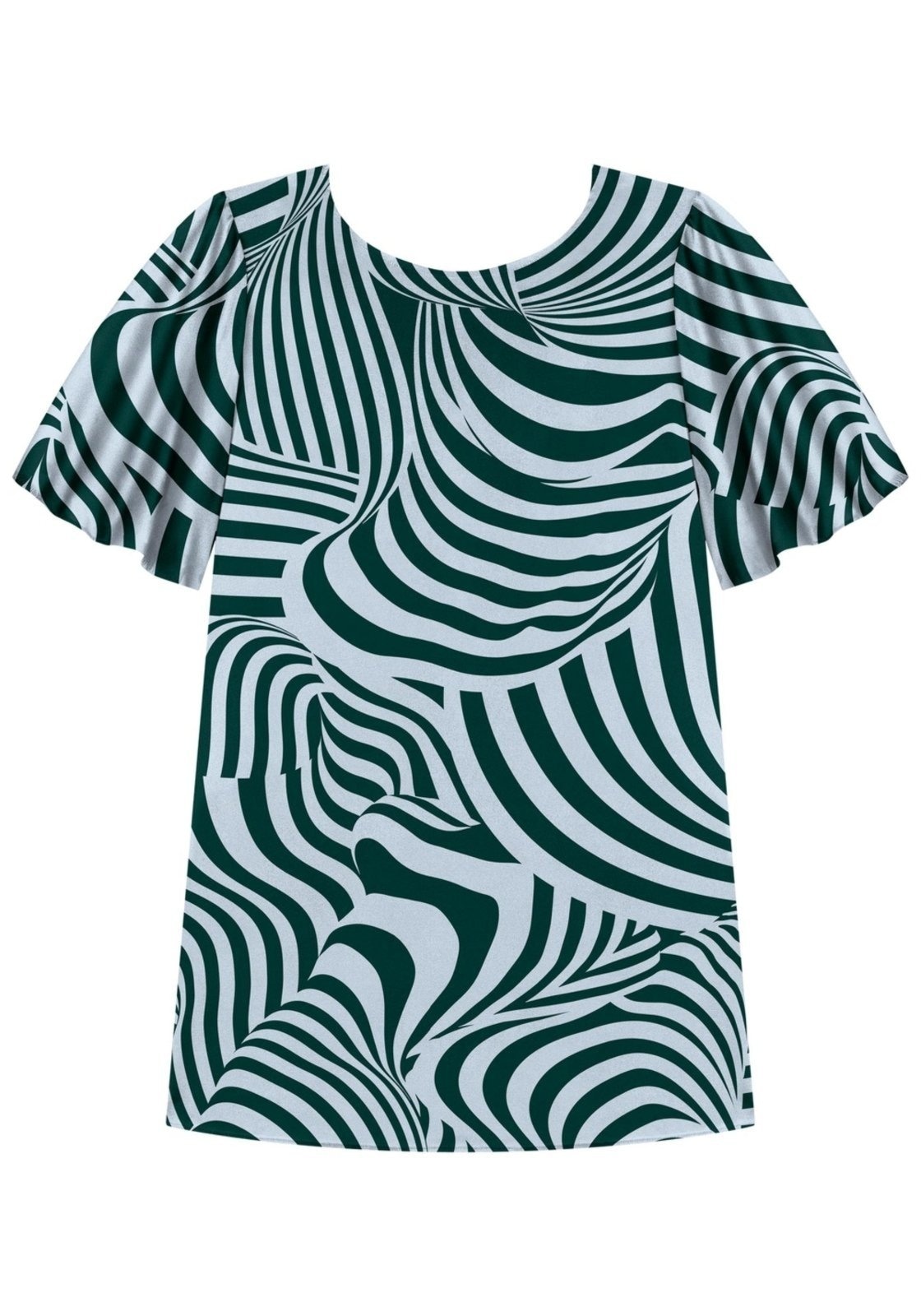 Imagem principal Vestido Curto Fluido Estampado Em Viscose Responsável Lez a Lez poás