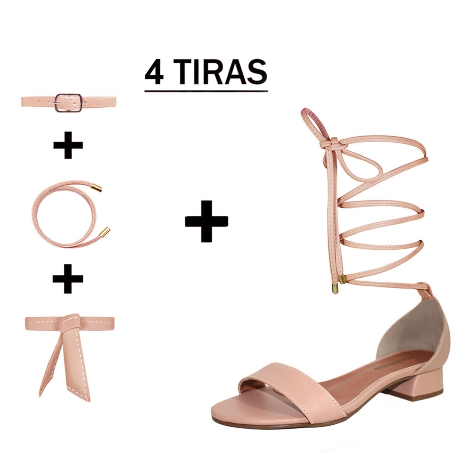 Imagem principal Sandália Troca Tira Salto Baixo Grosso 3cm Luiza Sobreira Mod. 2140-2 Luiza Sobreira nude