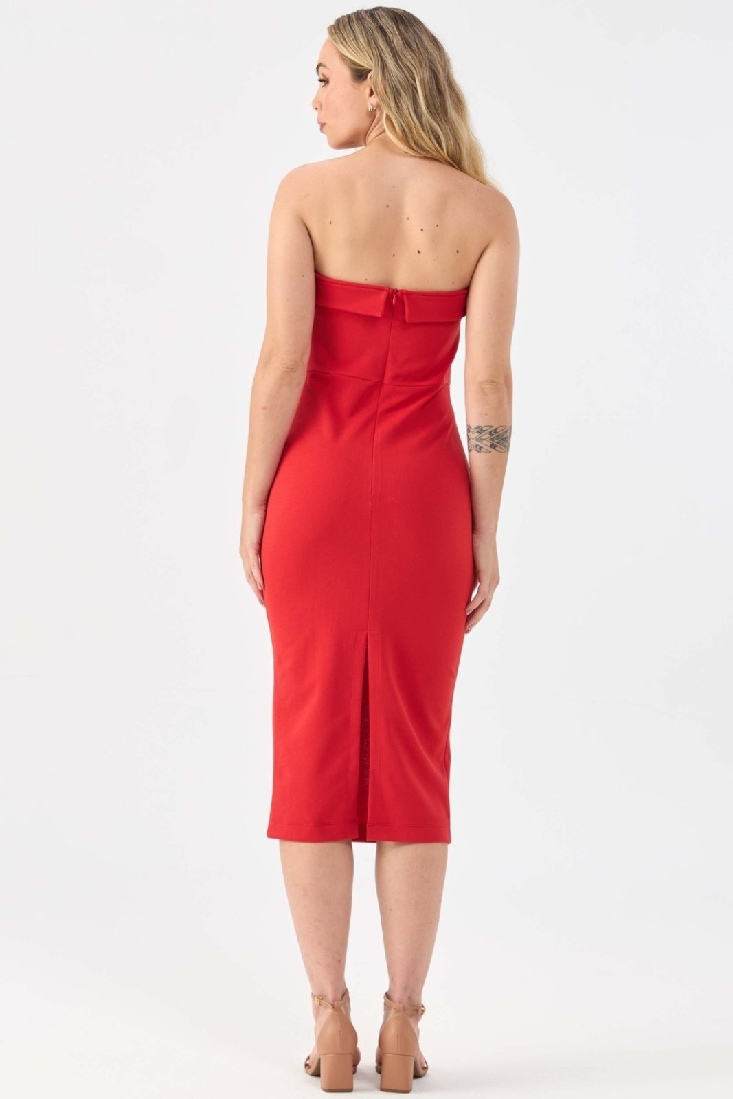 Imagem principal Vestido Midi PKS Tomara Que Caia PKS vermelho